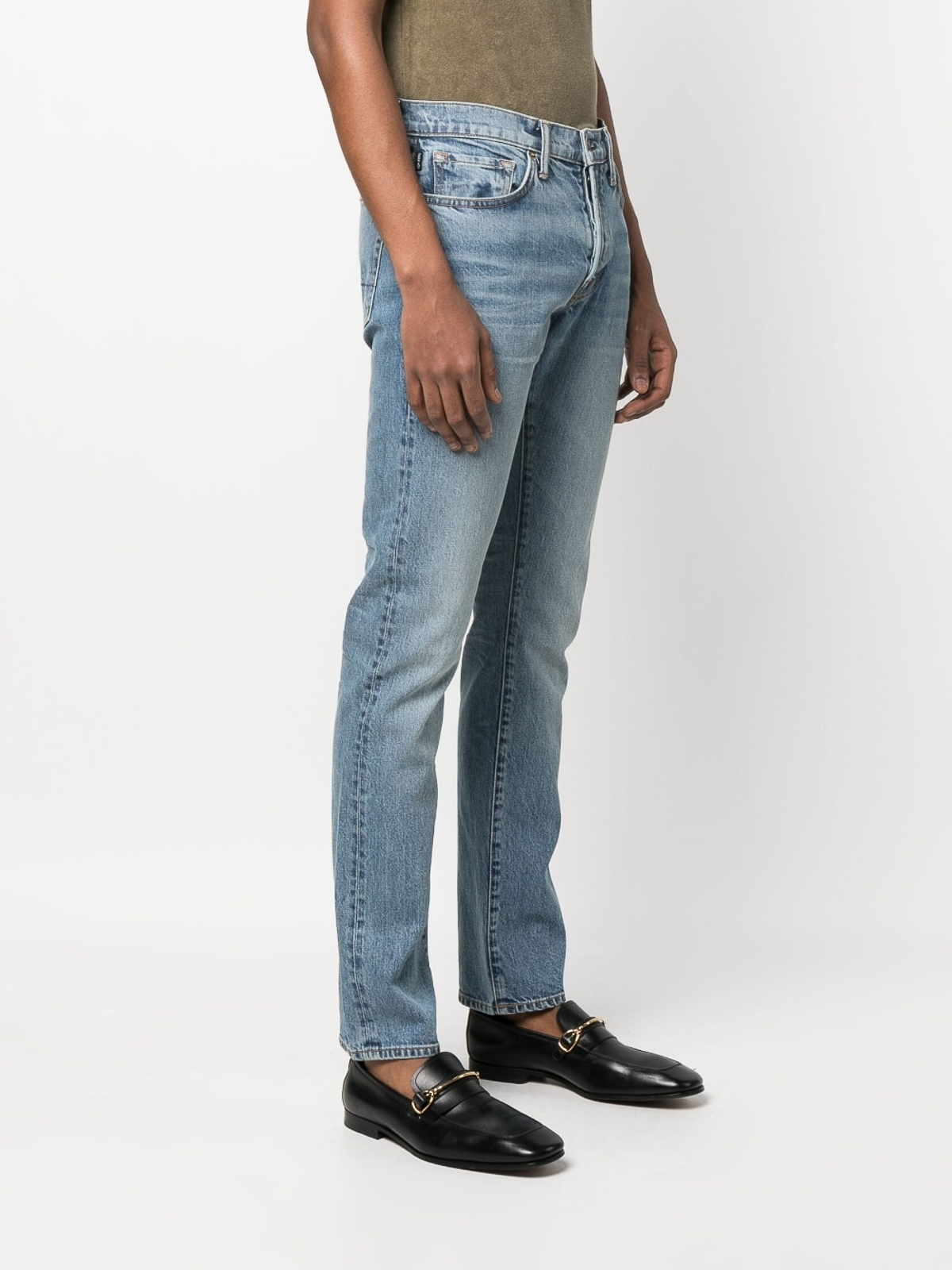 Shop Tom Ford Straight-leg Jeans In Light Wash