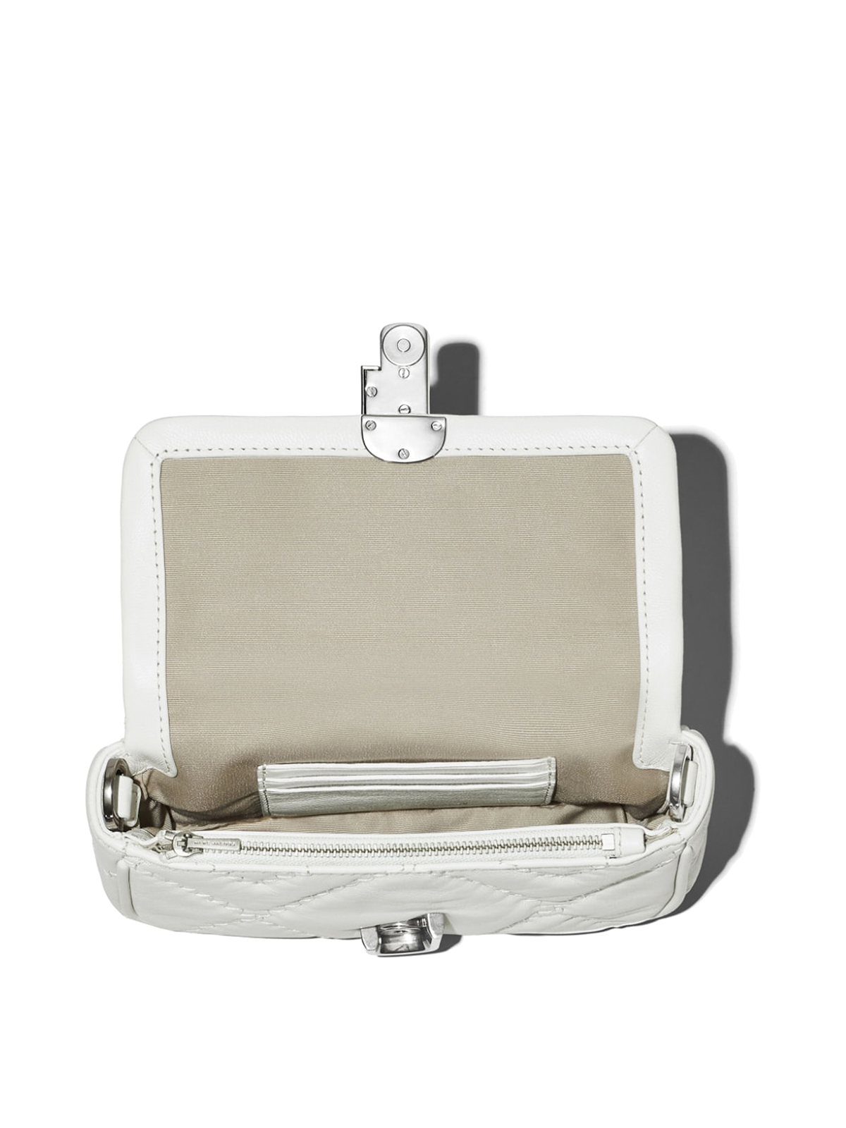 Shop Marc Jacobs The Mini J Shoulder Bag In White