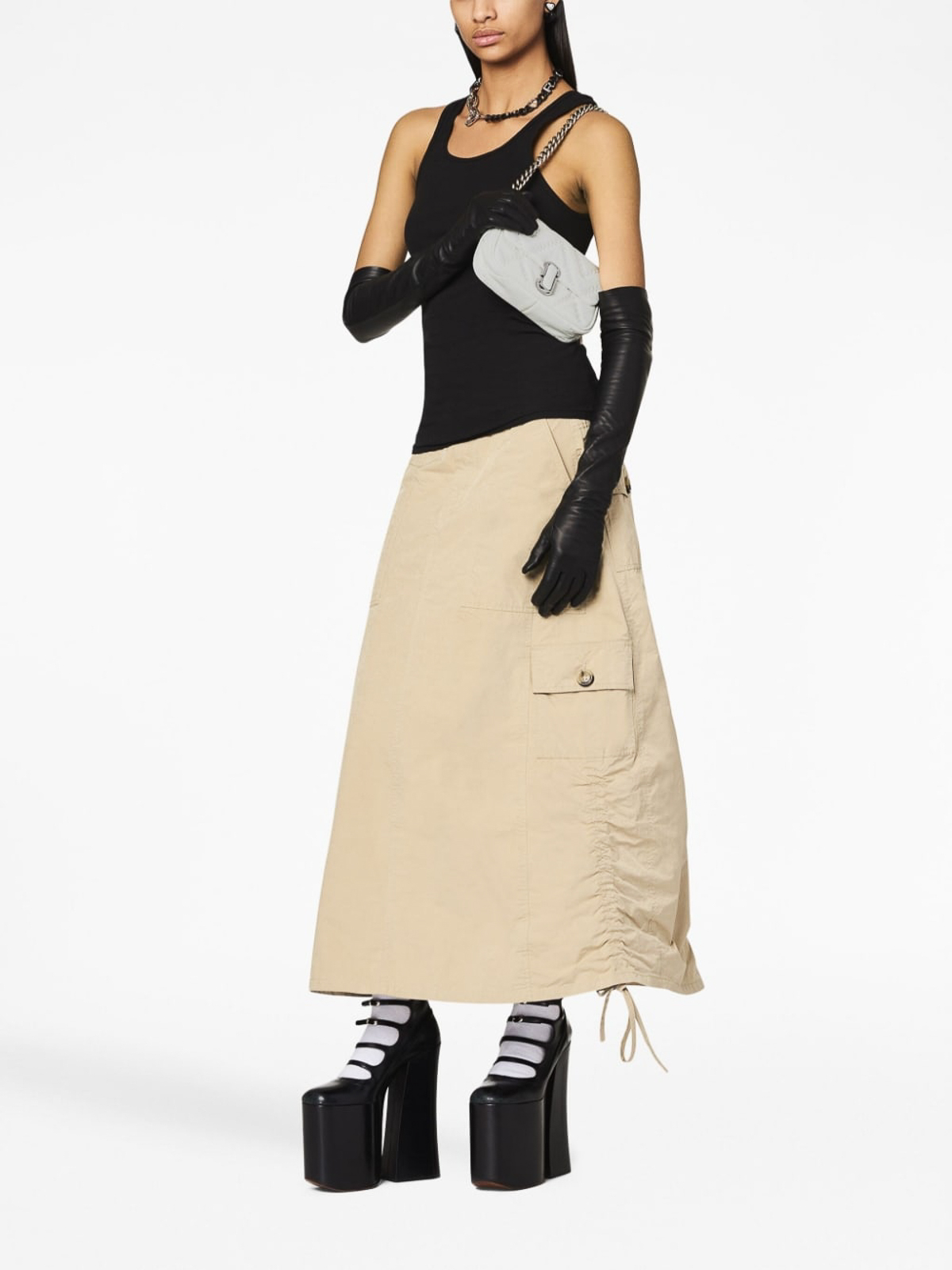 Shop Marc Jacobs The Mini J Shoulder Bag In White