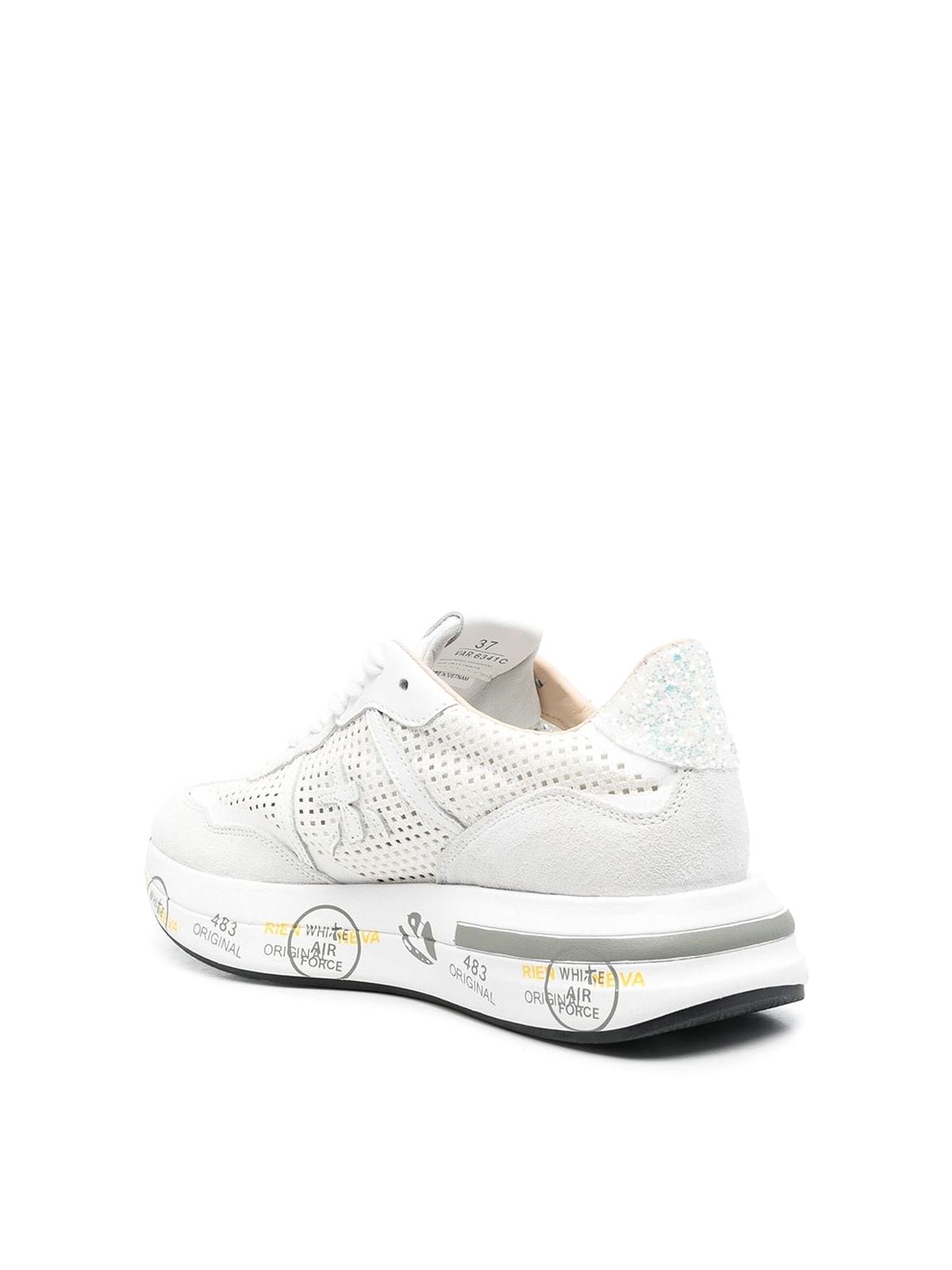 Shop Premiata Cassie Low-top Sneakers In White