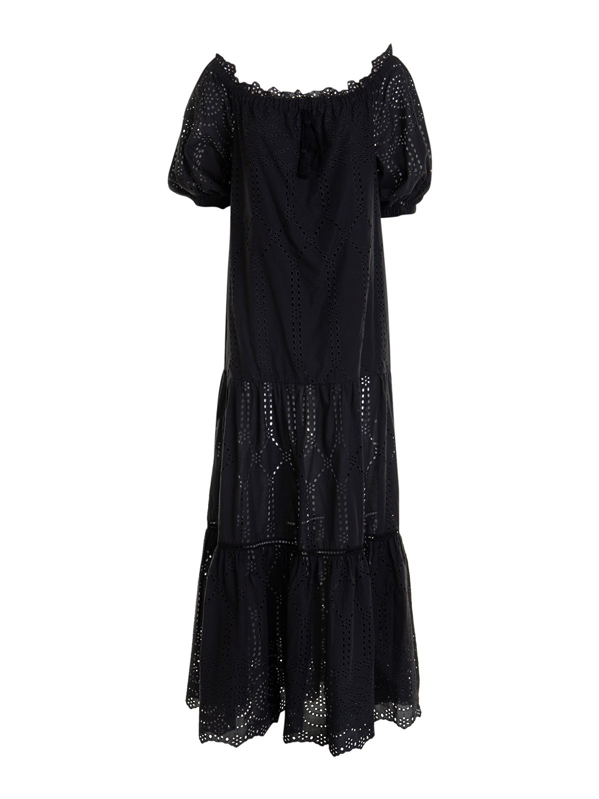 ivory dress lace Shona Joy - Stratus Sheer Lace High Neck Maxi Dress - Ivory
