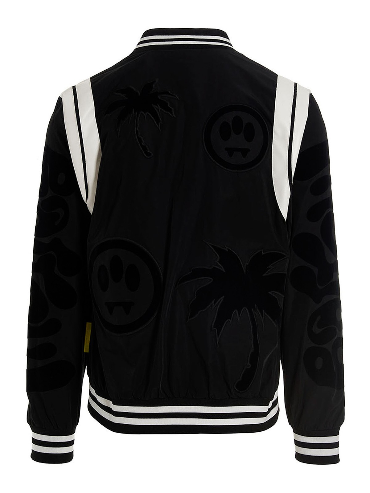 Shop Barrow Bomber Jacket With Flocked Print In Black