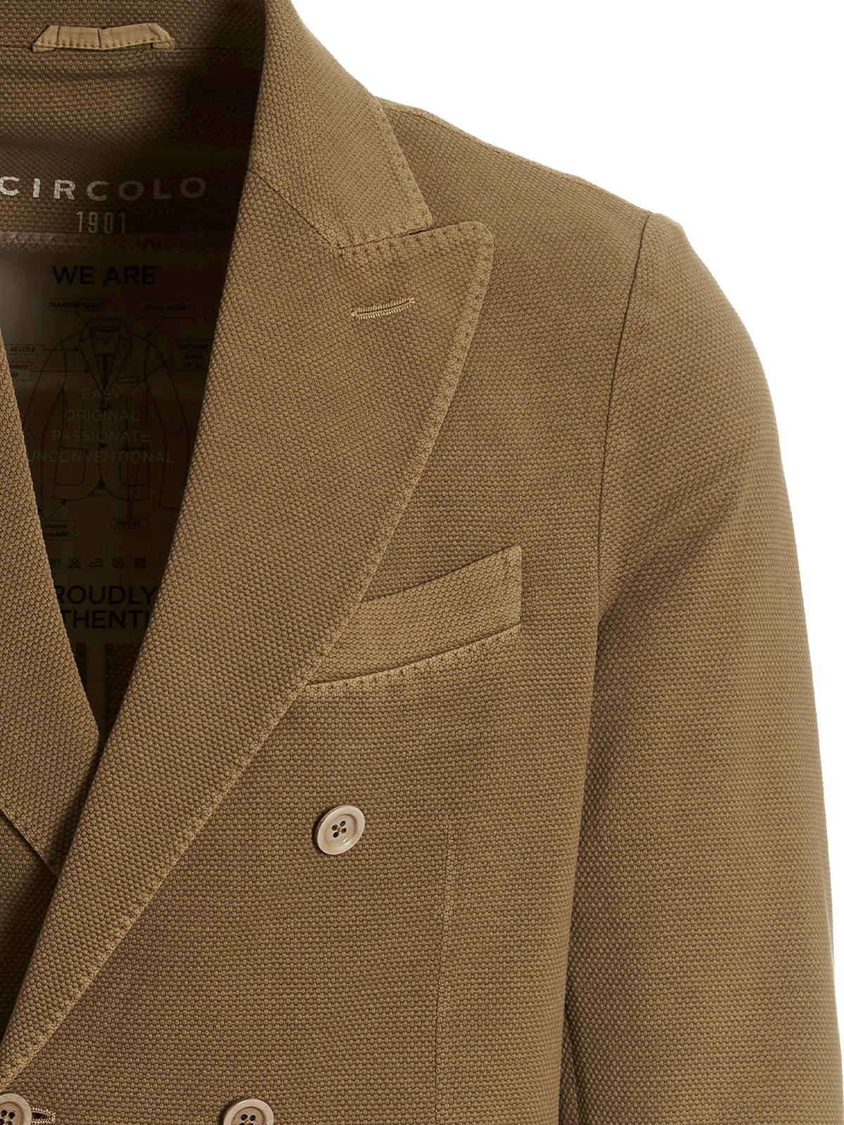 Blazers Circolo 1901 - Oxford double breast blazer jacket