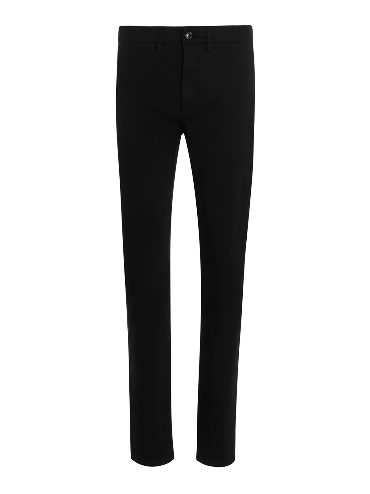 Department 5 Mike Cotton Chino-style Trousers In Black