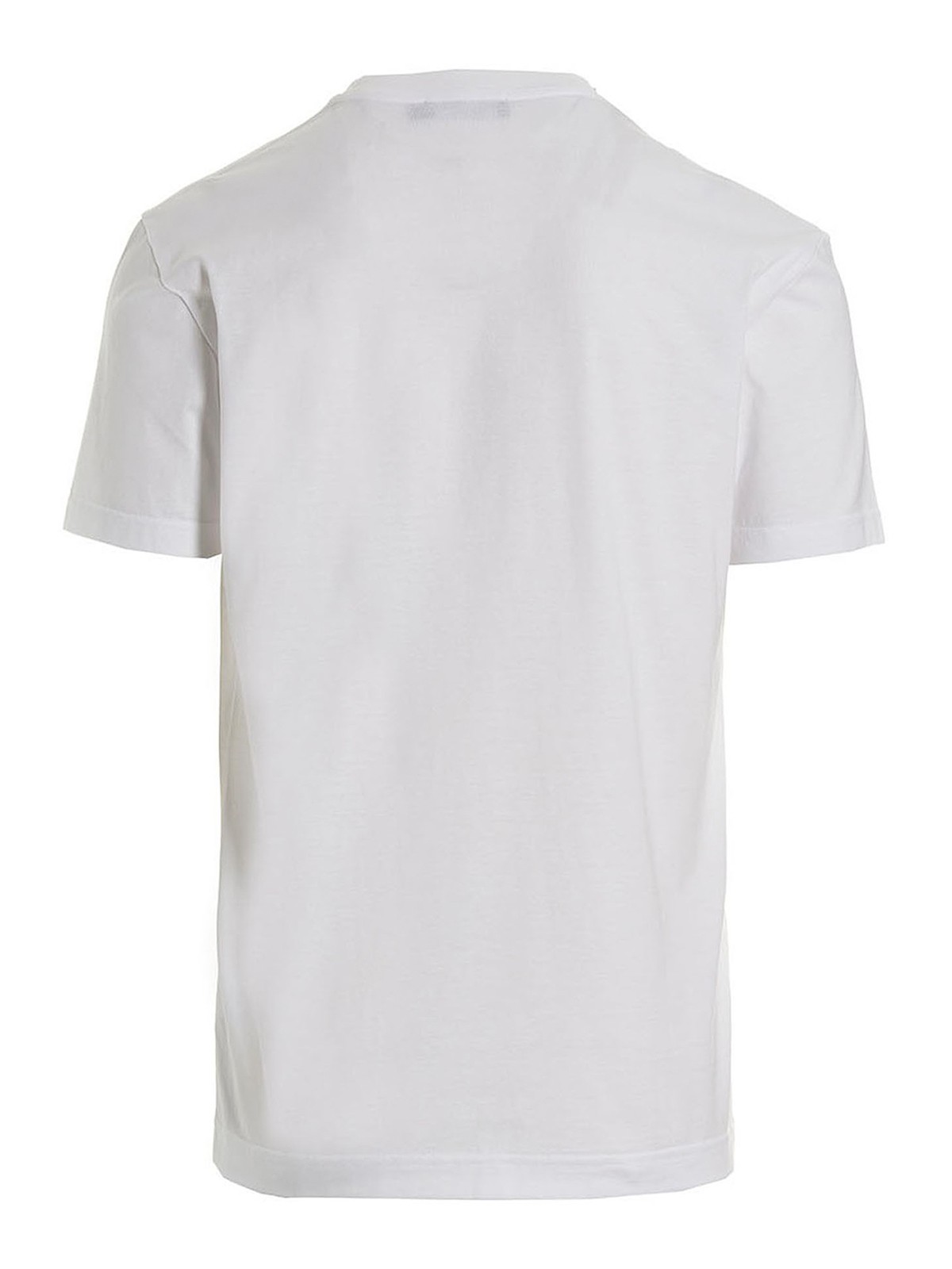 Dolce & Gabbana Cotton v-neck T-shirt - White | G8QD3TFU7EQW0800