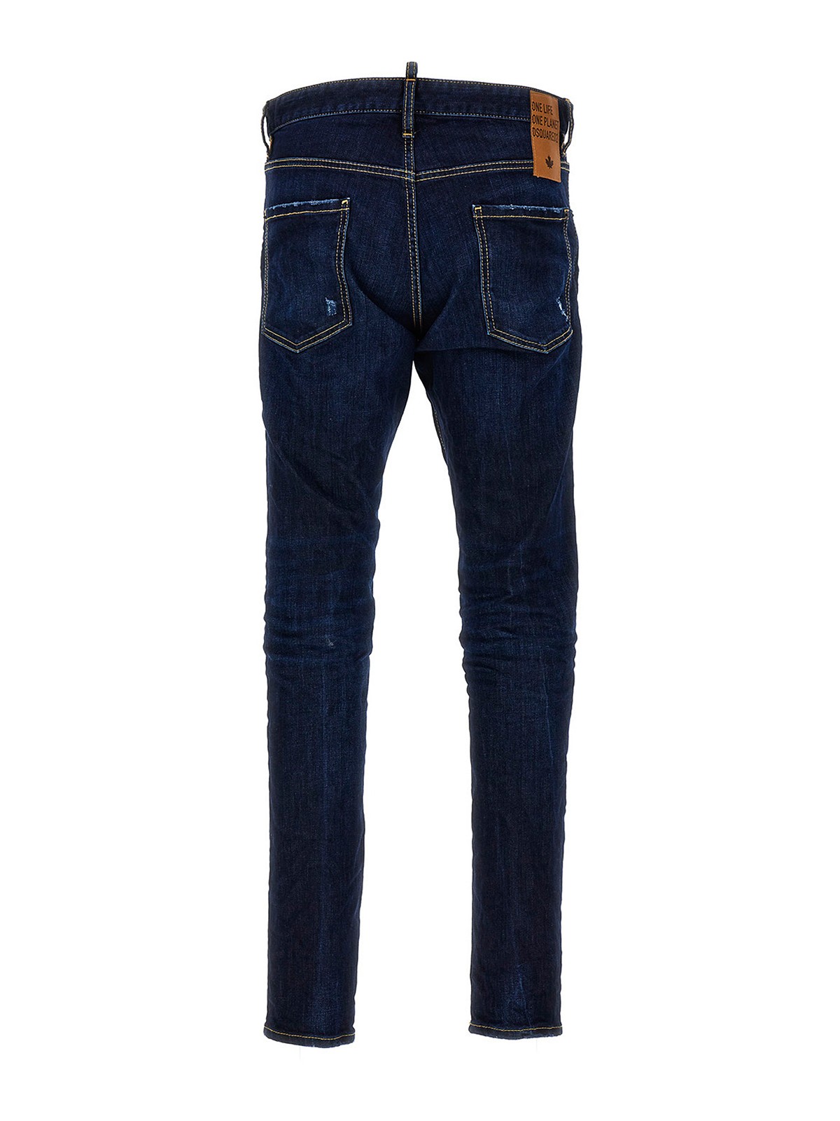 Shop Dsquared2 Cotton Skinny Jeans In Light Wash