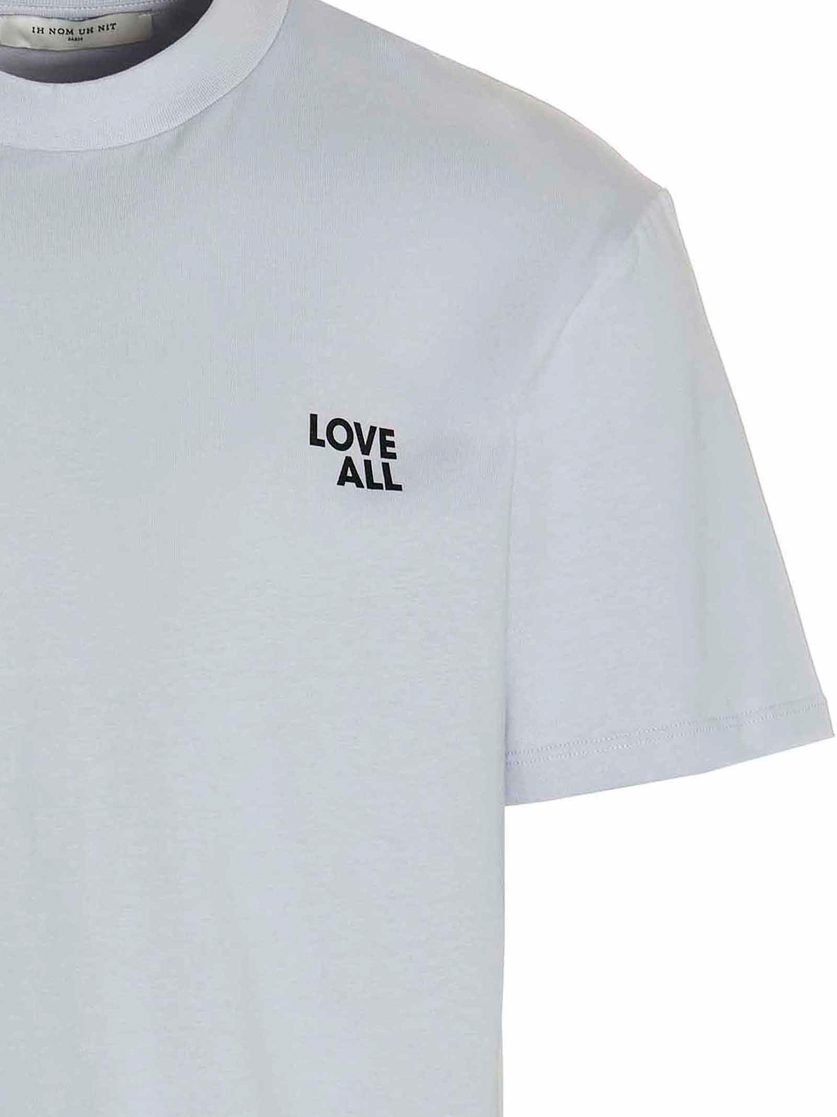 Tシャツ・カットソー IH NOM UH NIT JESUS LOVE ALL PRINT T-SHIRT (NUS25281 081) Ih Nom Uh Nit Jesus print T-shirt - White - Men | NMW19233081