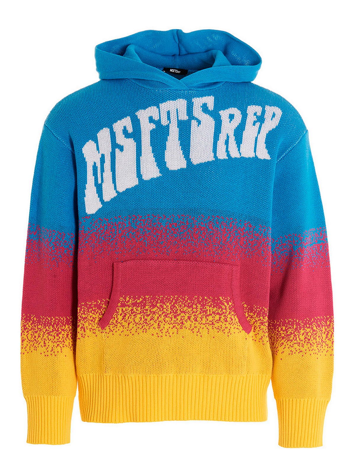 Msftsrep Logo Intarsia Hooded Sweater In Multicolour