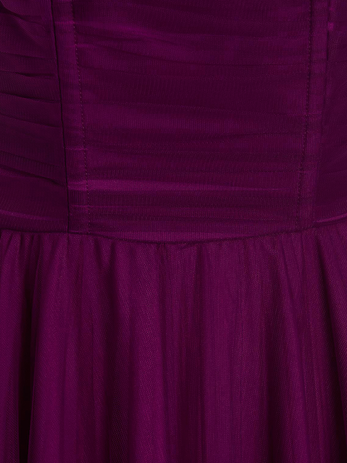 Shop 19:13 Dresscode Long Tulle Dress With Pleated Skirt In Purple
