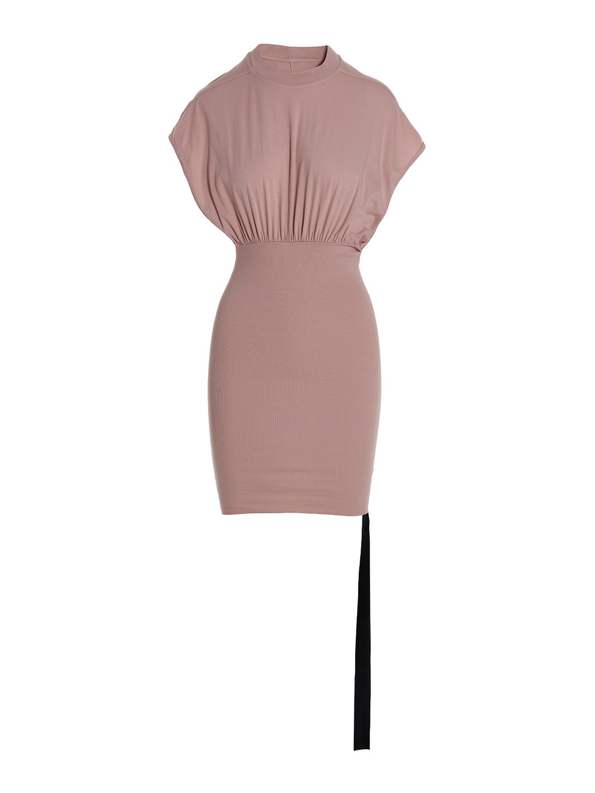 Shop Drkshdw Cotton Crewneck Dress With Slim Fit In Pink