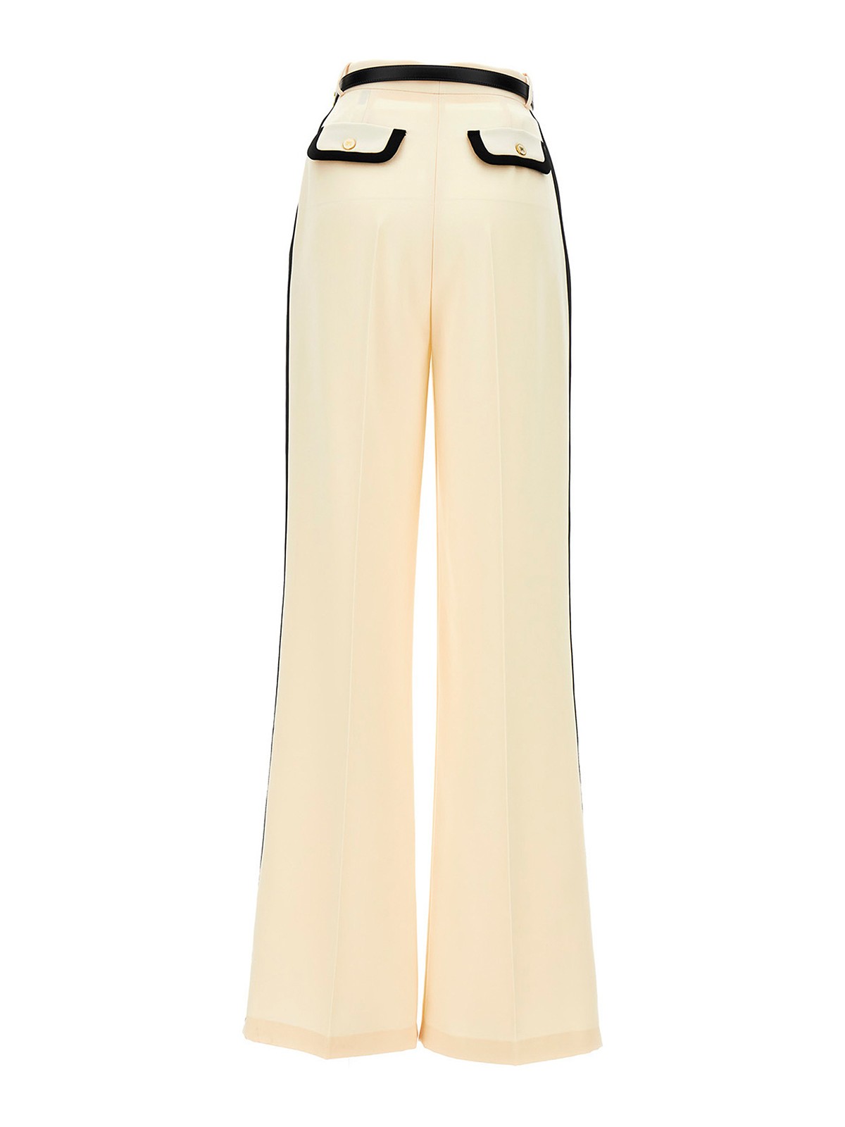 DOLCE & GABBANA Pants Cream Lace High Waist Palazzo Cropped IT44/US10/L  $4000 | eBay