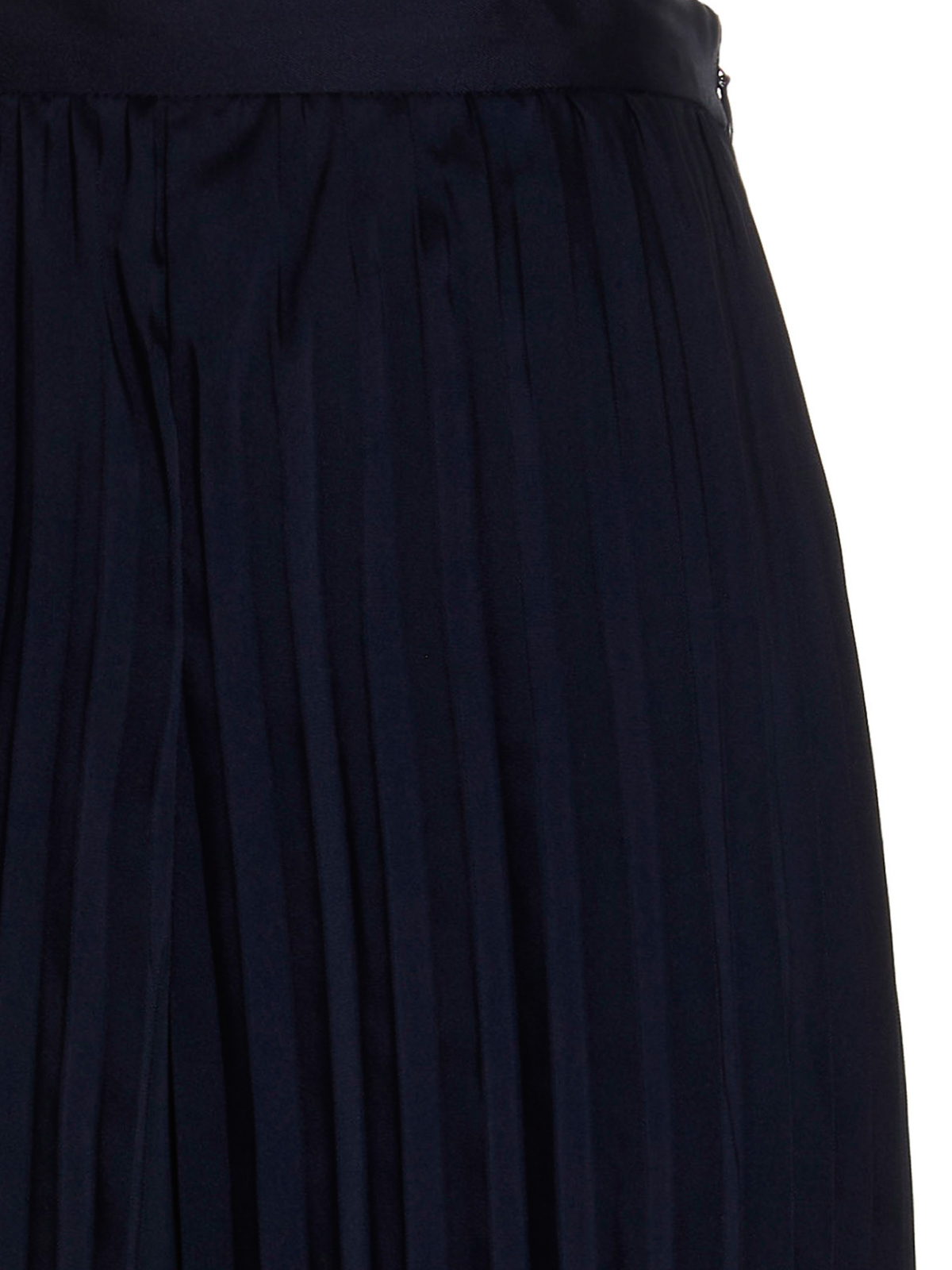 Shop Michael Kors Pleated Satin Fabric Pants In Azul