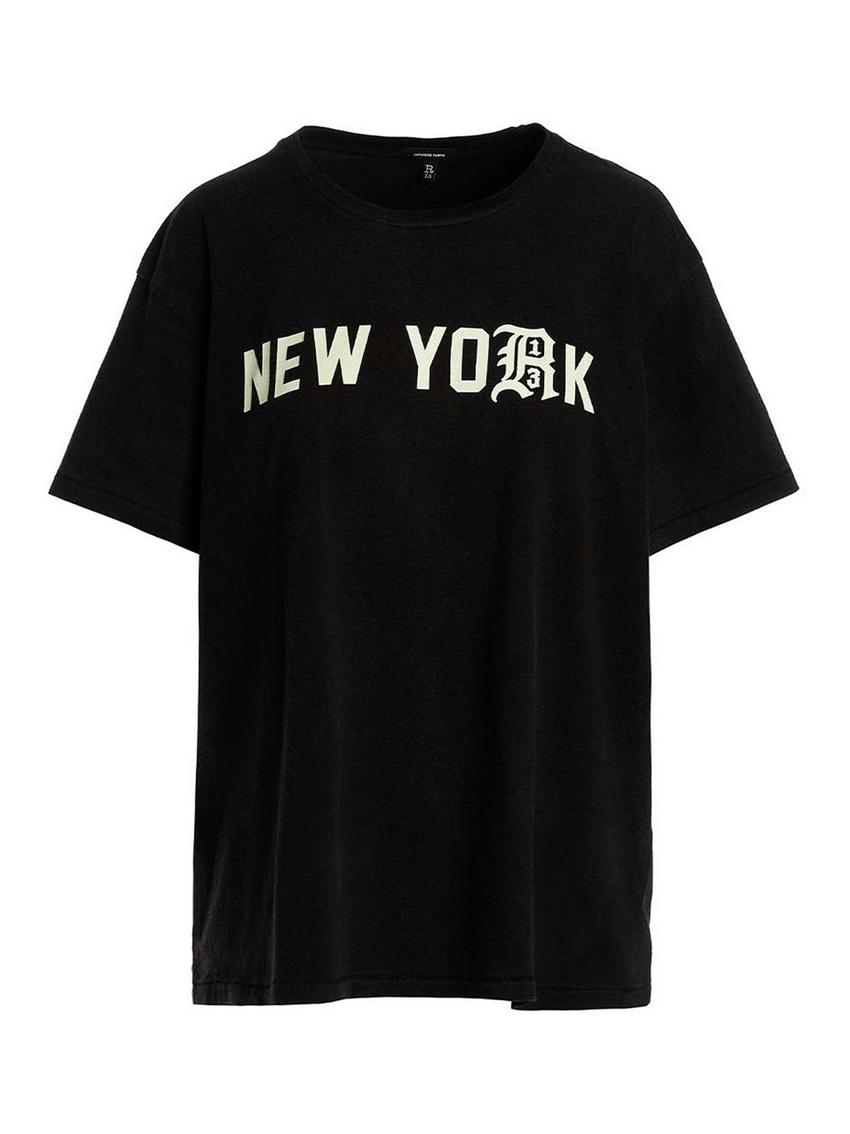 【関税込み】R13 ブラック New York Tシャツ R13 New york t-shirt - Black - Women | R13WK001K096AK096A