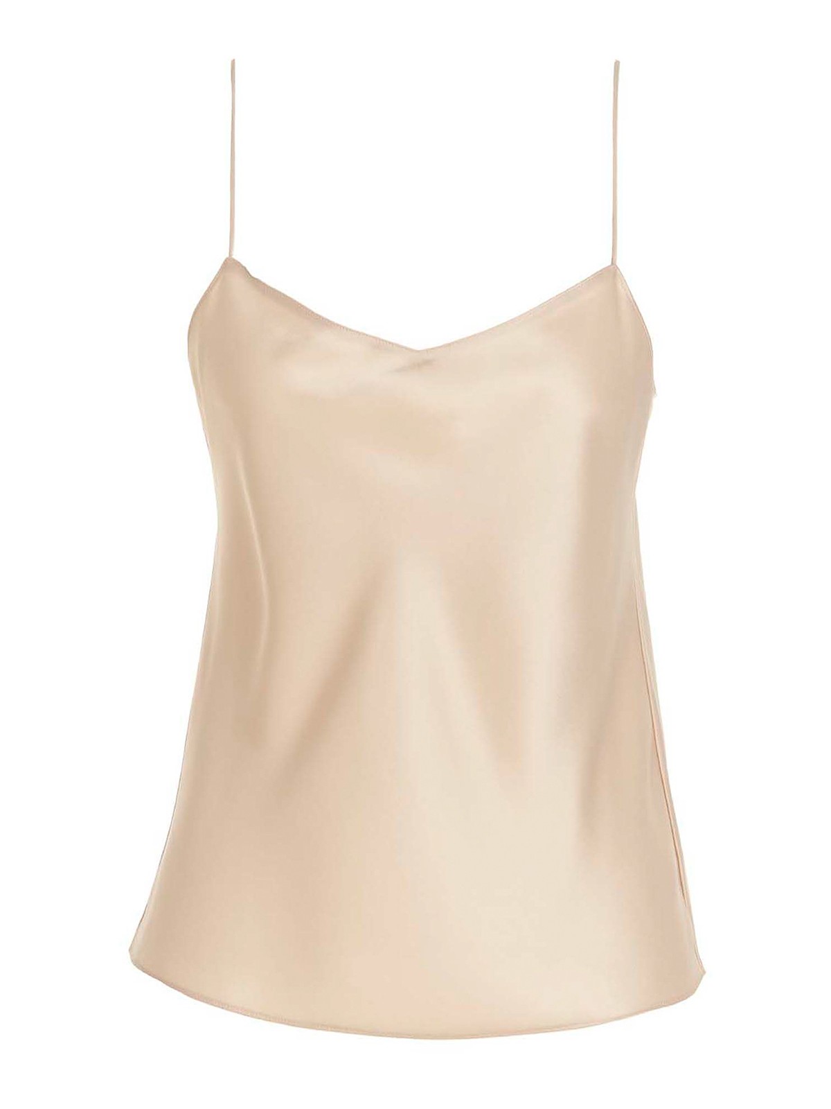Theory Satin Top In Beige