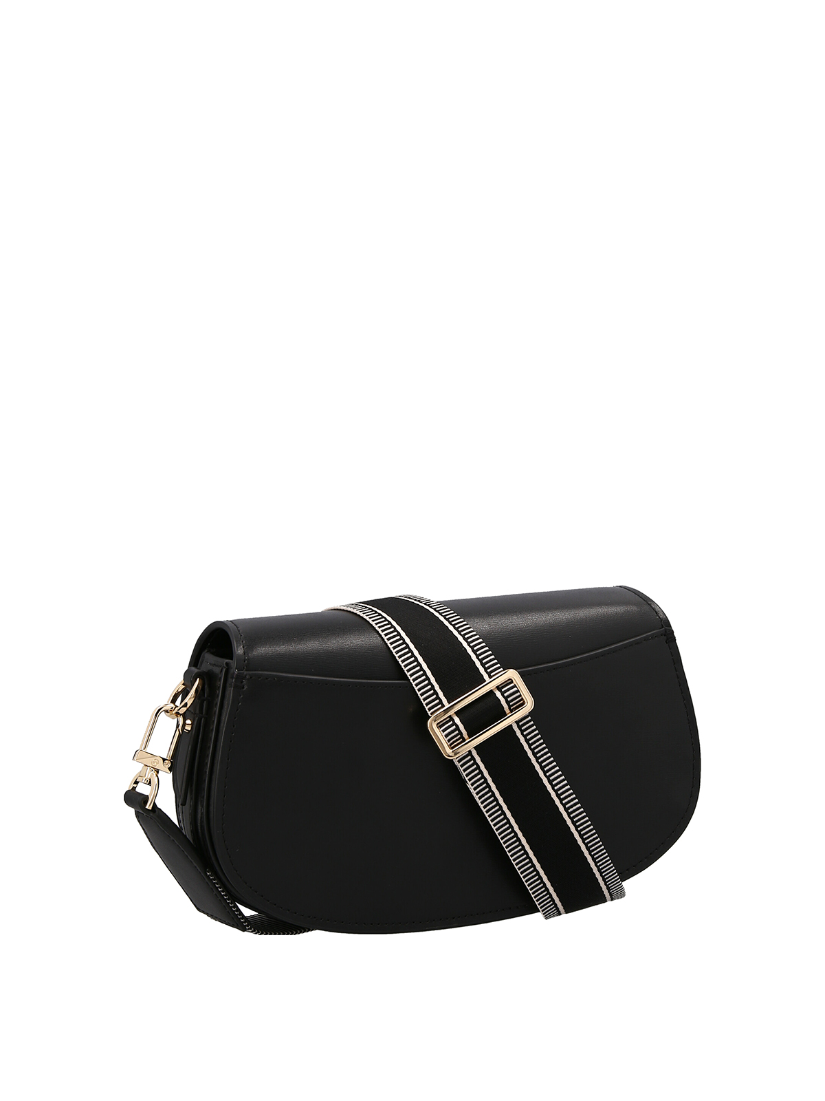 Shop Michael Kors Leather Crossbody Bag In Black