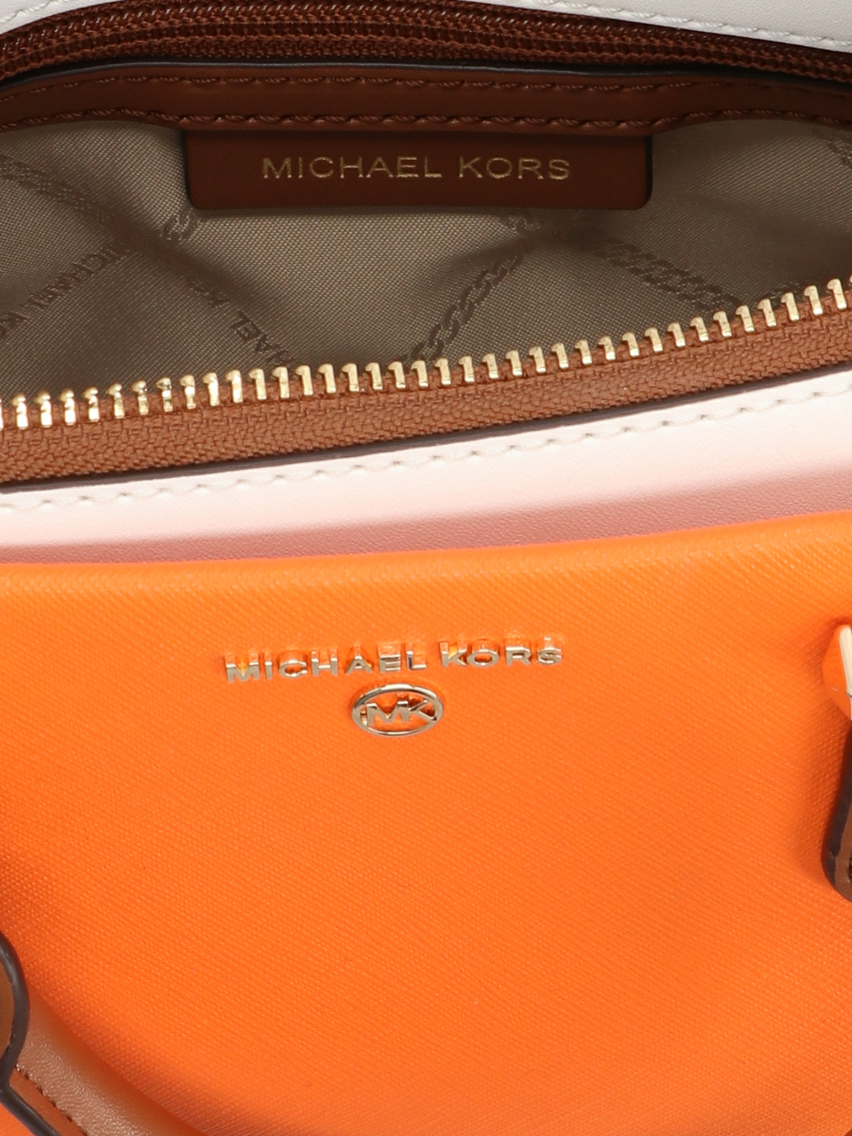 MICHAEL Michael Kors Marilyn Small Satchel Bag in Orange