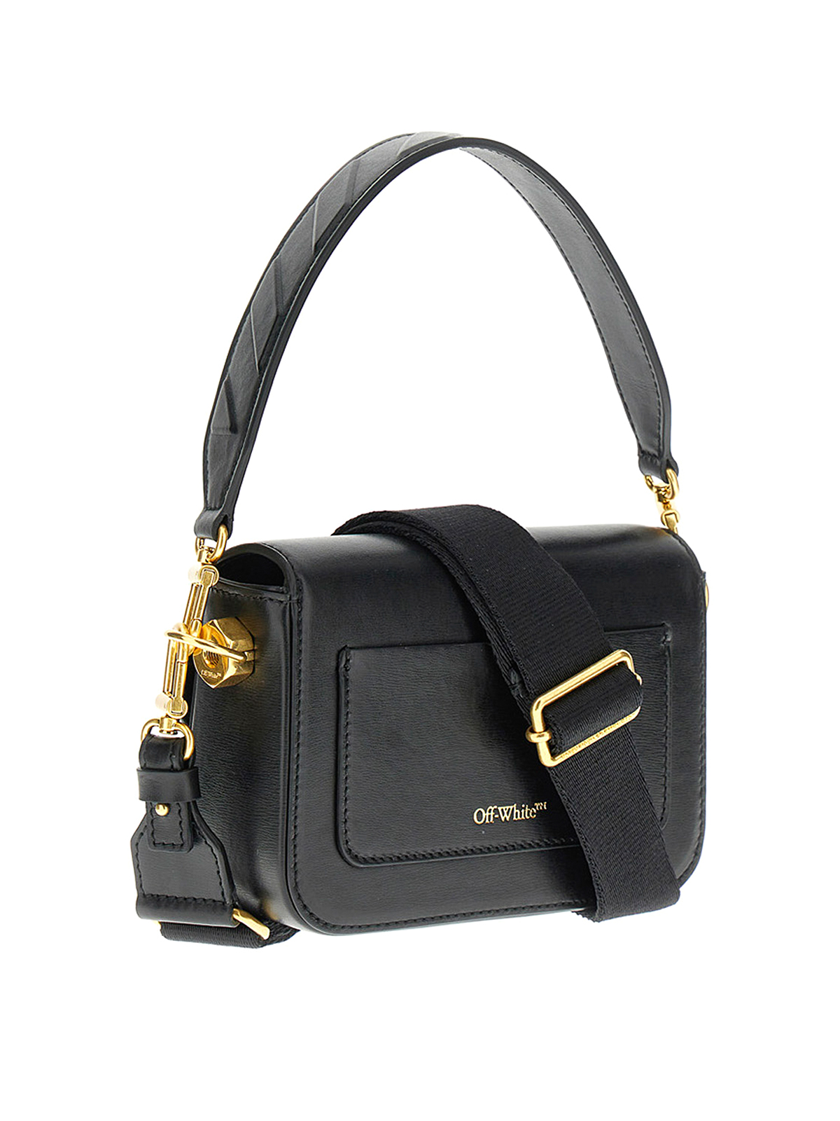 Shop Off-white Plain Binder Small Shoulder Bag In Black