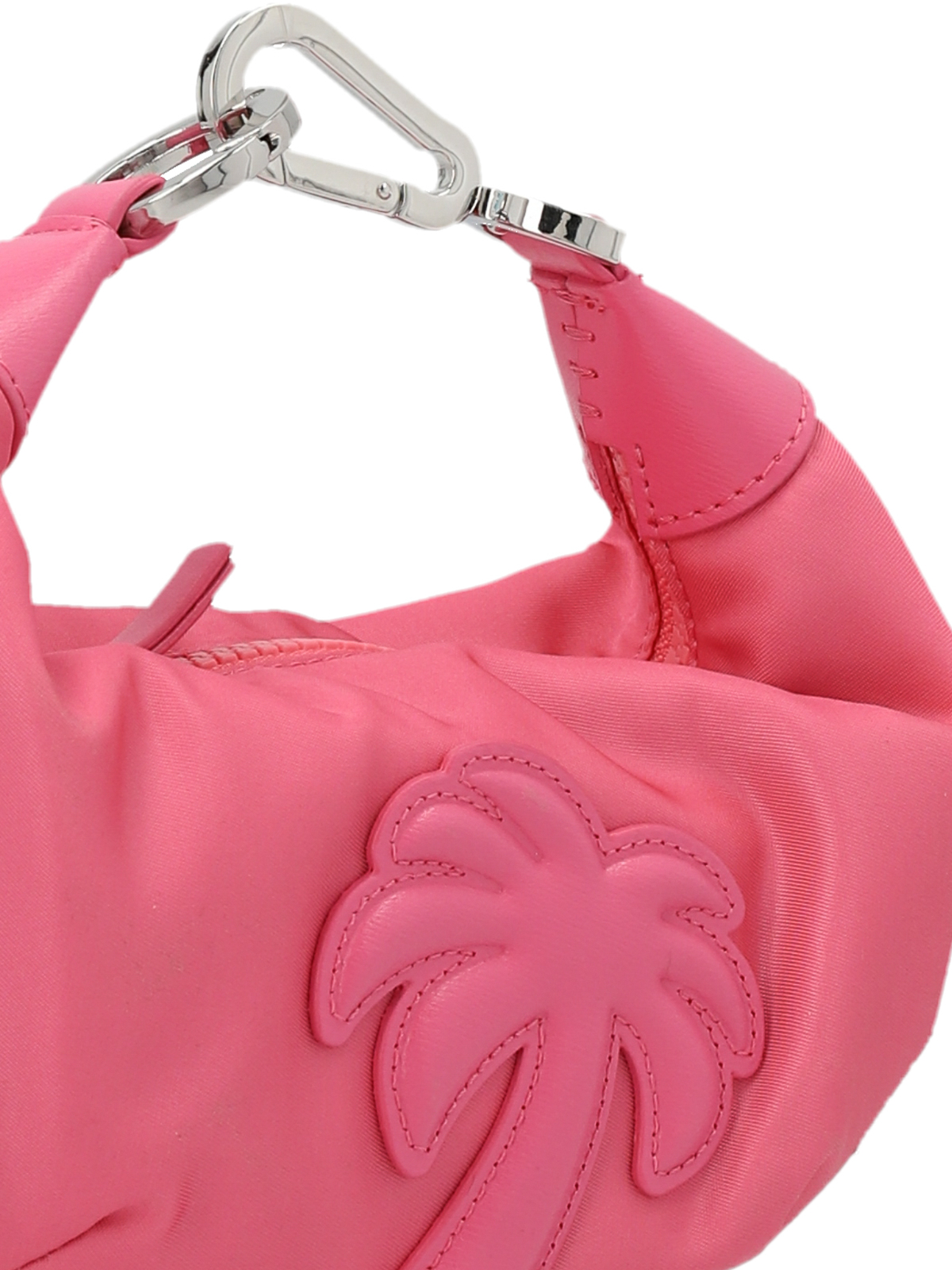 Shop Palm Angels Big Palm Shoulder Bag In Pink