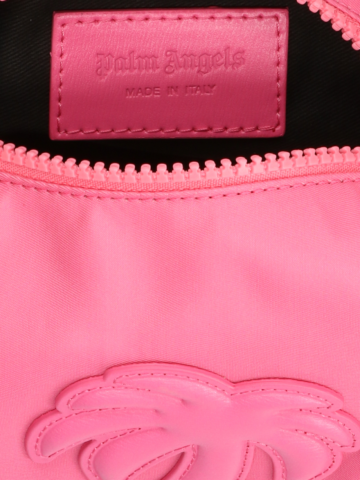 Shop Palm Angels Big Palm Shoulder Bag In Pink