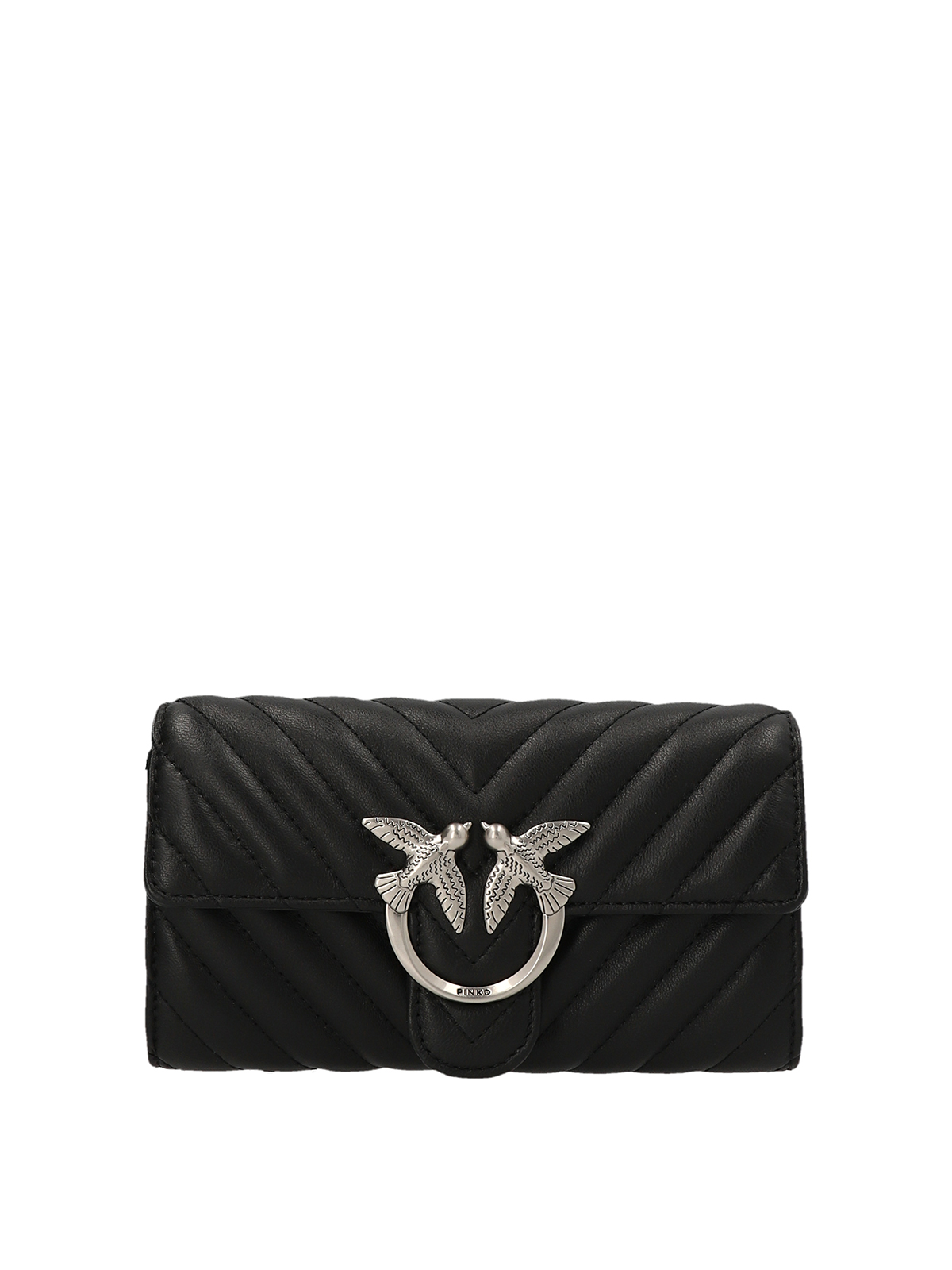 Pinko Love One Wallet Bag In Black