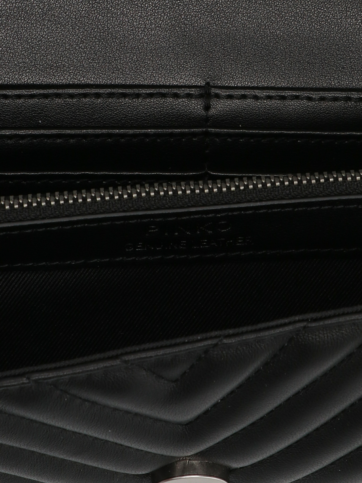 Shop Pinko Love One Wallet Bag In Black