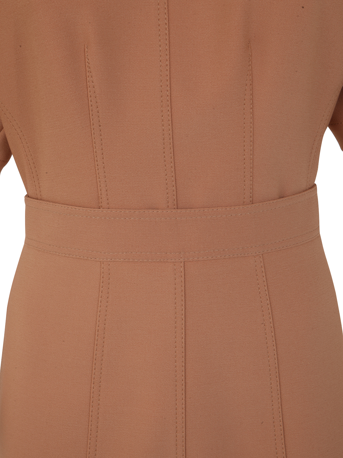Shop N°21 Round Neck Short Sleeve Dress In Brown