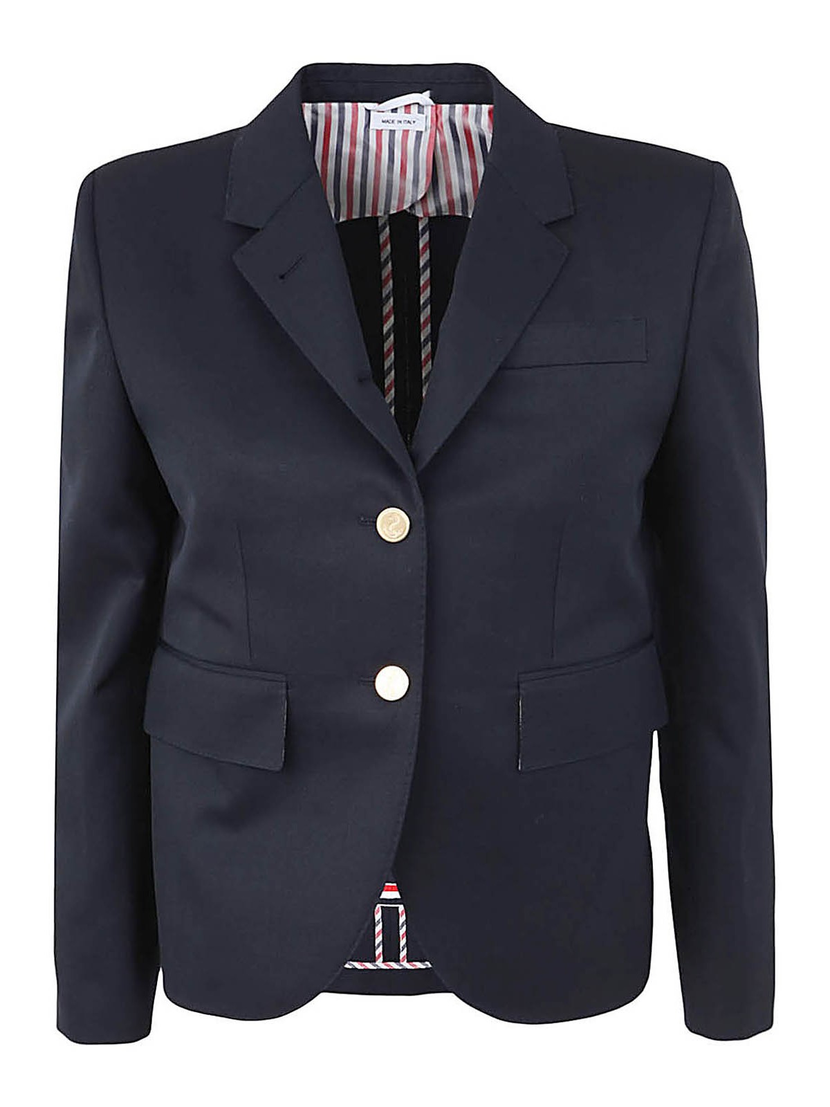 Shop Thom Browne High Armhole Wool Sportcoat In Blue
