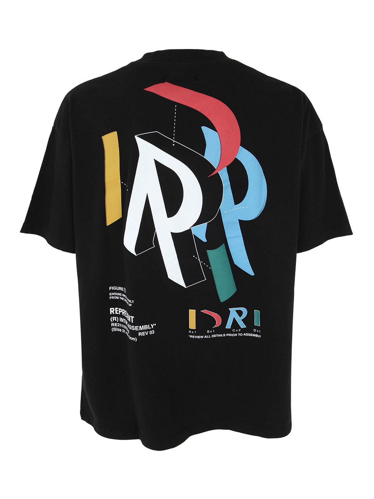 Represent Initial assembly t-shirt - Black - Men | M0523001