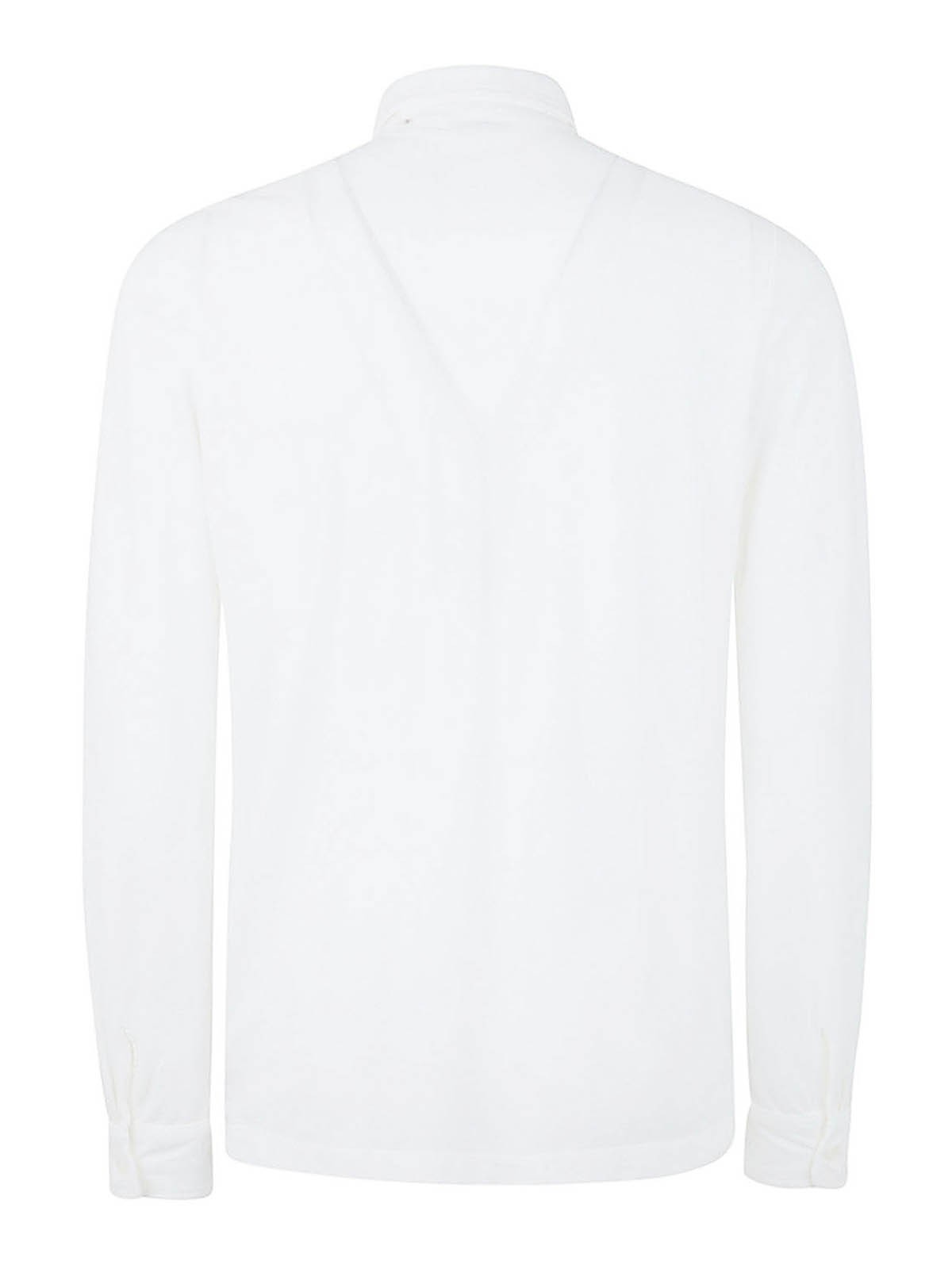 Shop Zanone Cotton Classic Shirt In White