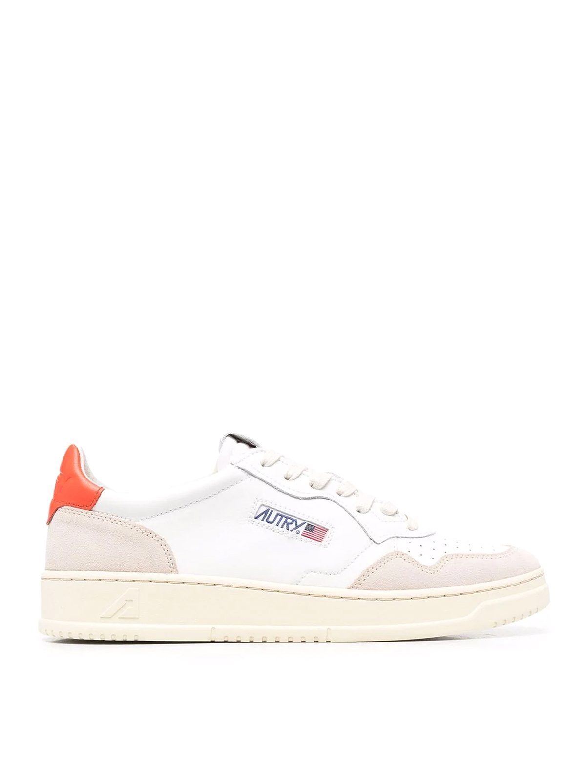 Autry Medalist Low Leather Trainers In White