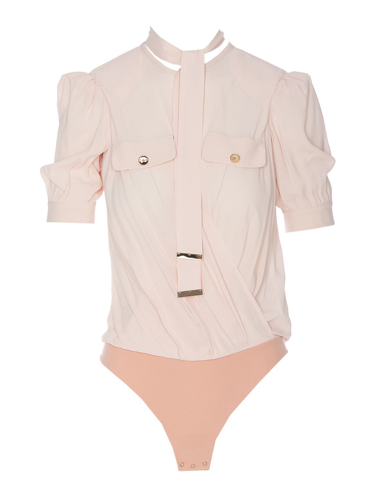 Elisabetta Franchi Cut Out Detailed Top In Pink