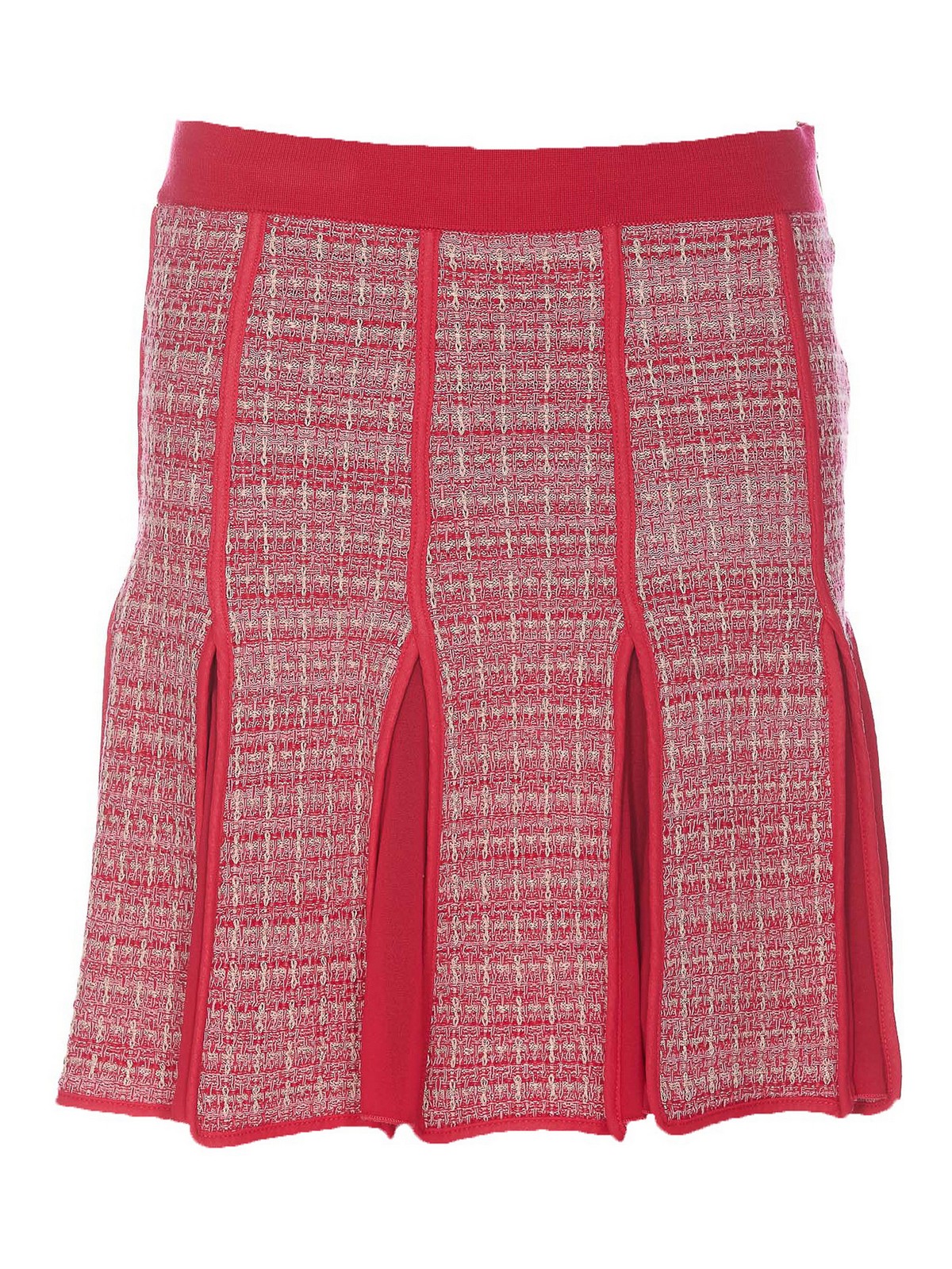 Elisabetta Franchi High-waisted Pleated Skirt In Pink
