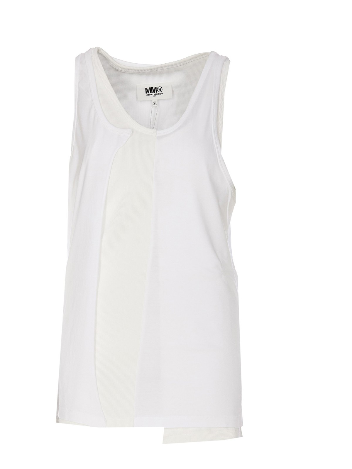 MM6 Maison Margiela トップ/タンクトップ - 白 | S52NL0059STJ365963 