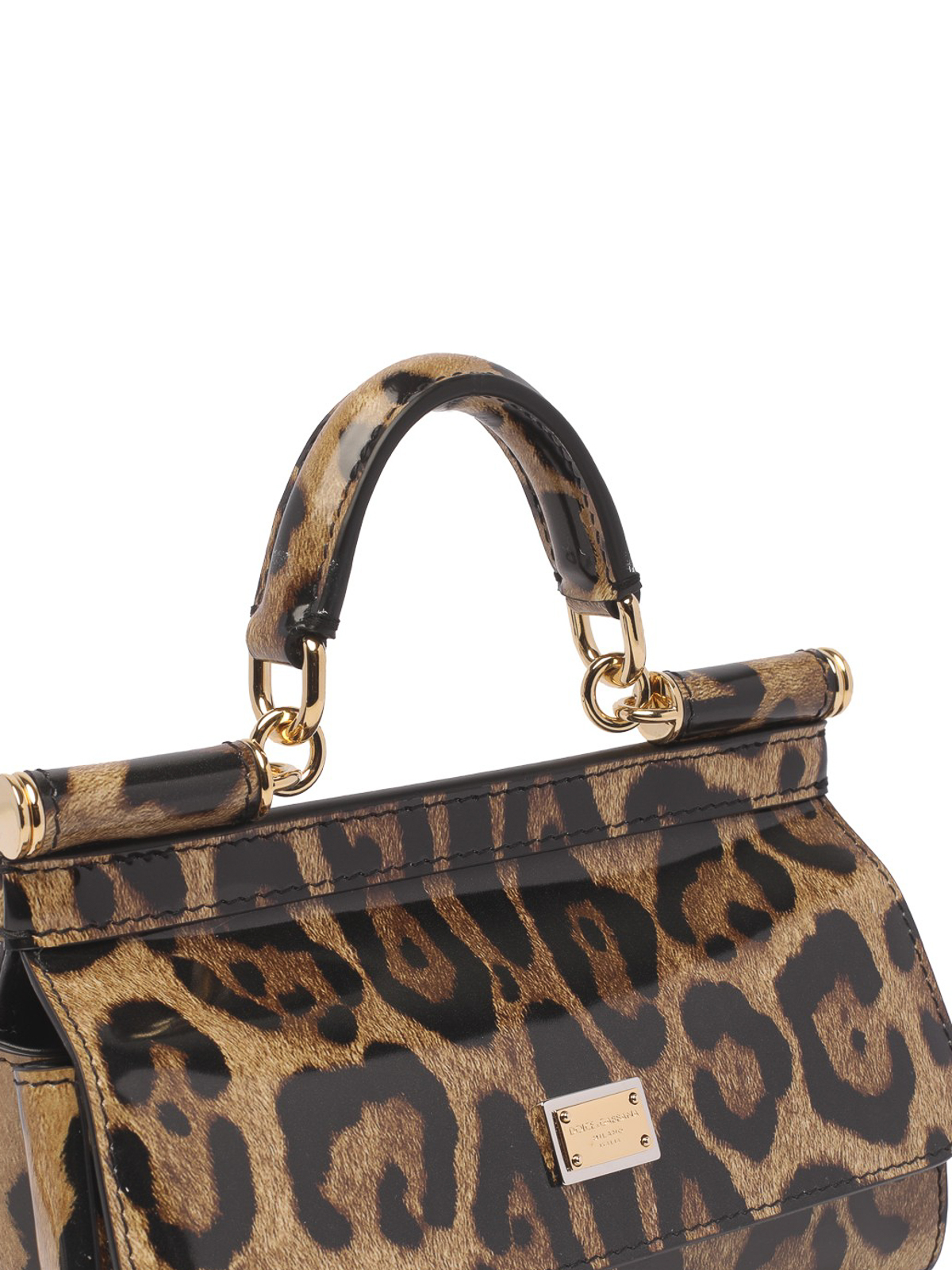 Shop Dolce & Gabbana Sicily Hand Bag In Estampado Animalier