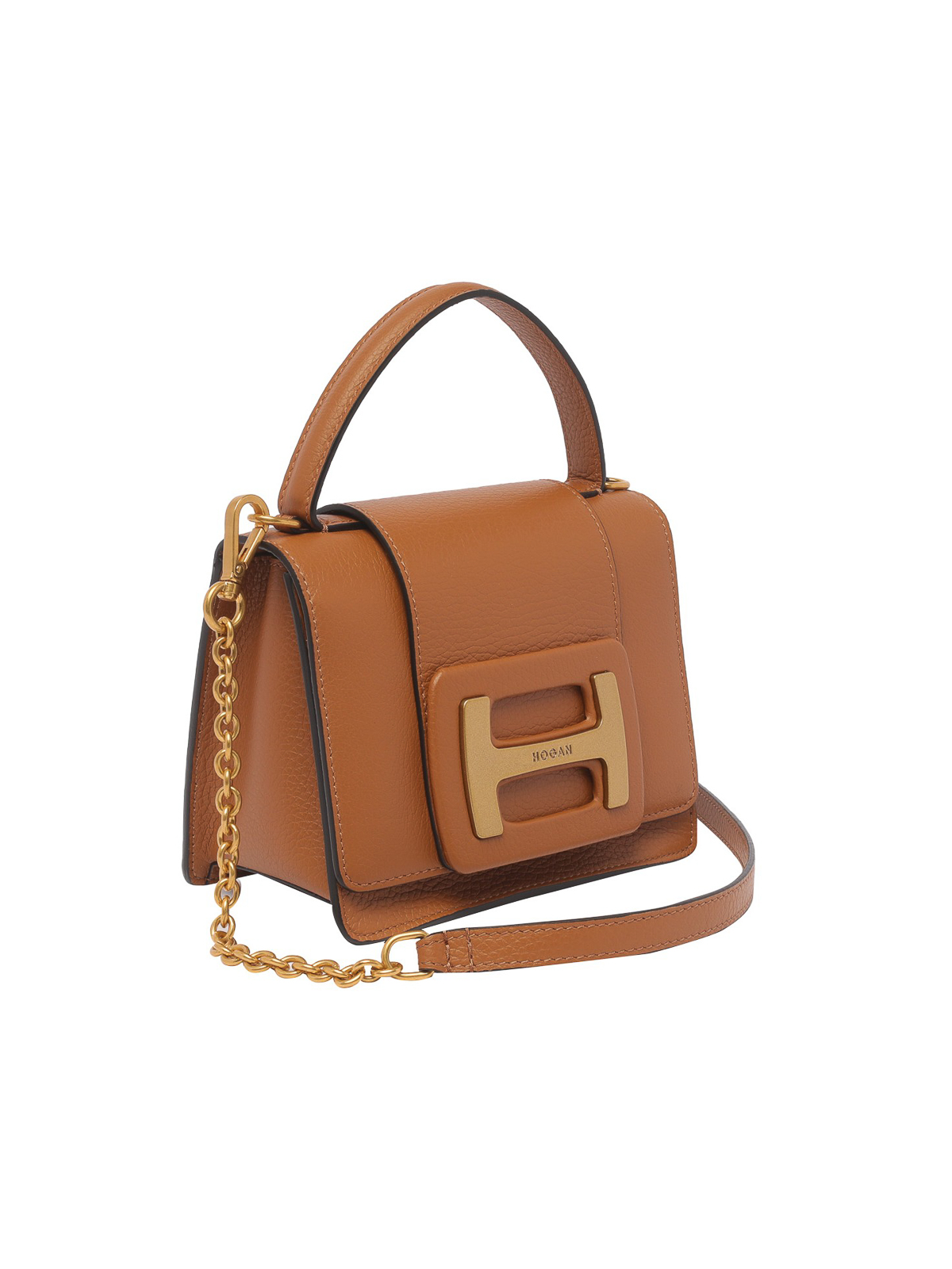 Hogan mini H-Bag raffia tote - Brown