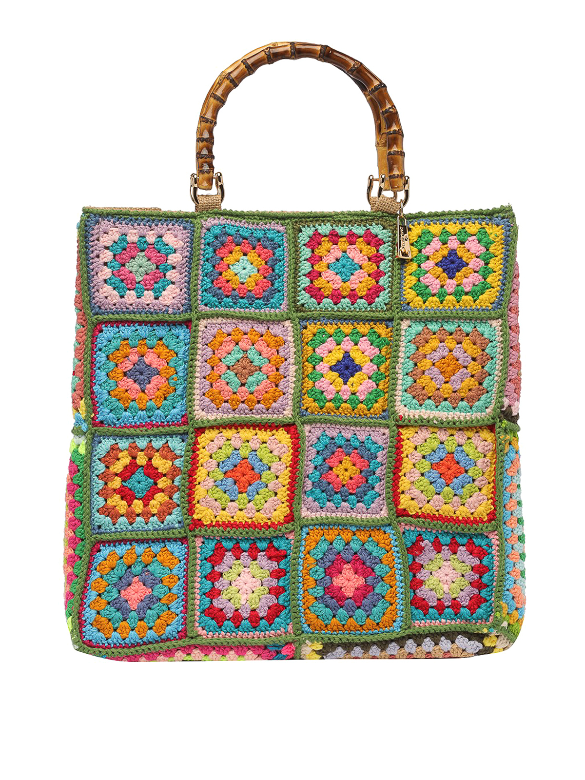 La Milanesa Multicolor crochet tote bag - Multicolour|XC1V La Milanesa Multicolor crochet tote bag - Multicolour|XC1V