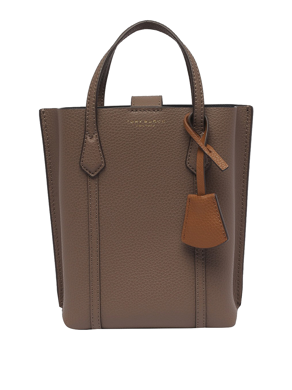 Tory Burch Perry Mini Tote Bag In Brown