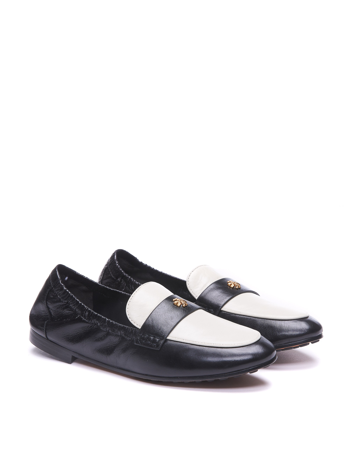 Shop Tory Burch Ballet Gommini Loafers In Black