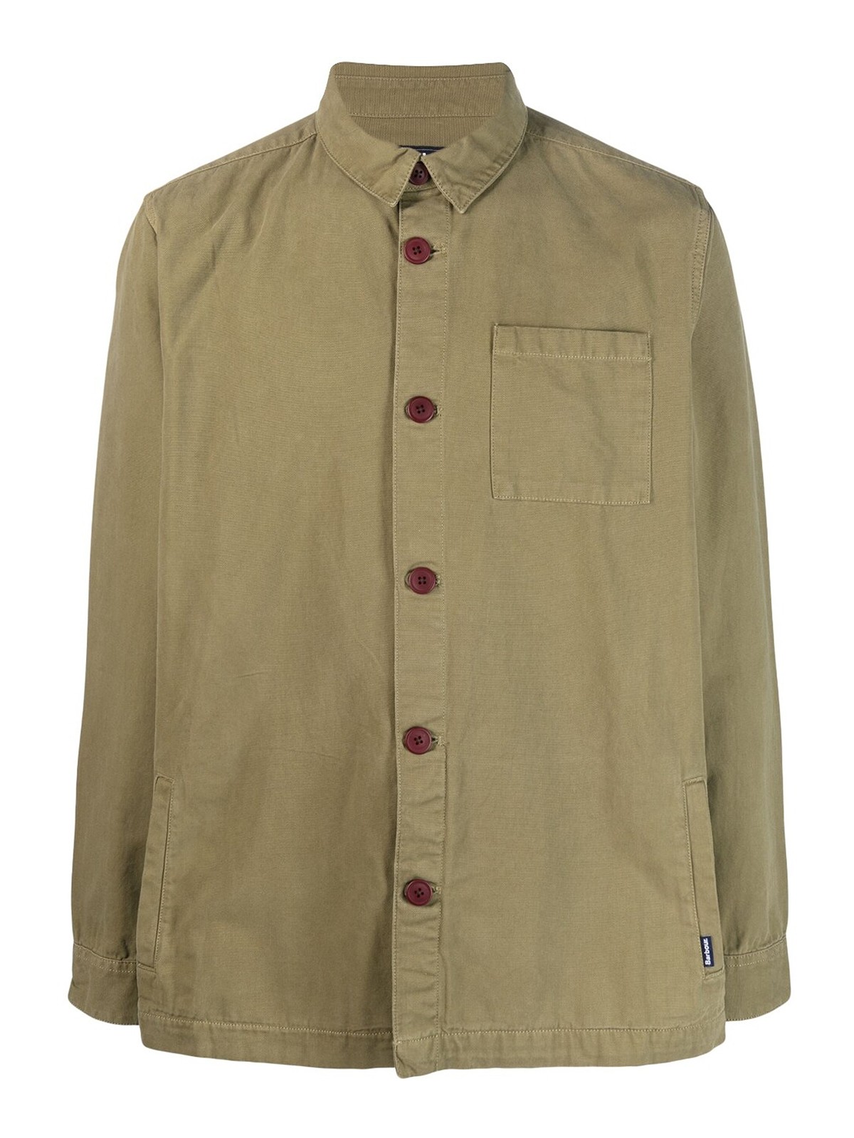 Shop Barbour Long-sleeve Shirt Style Jacket In Green