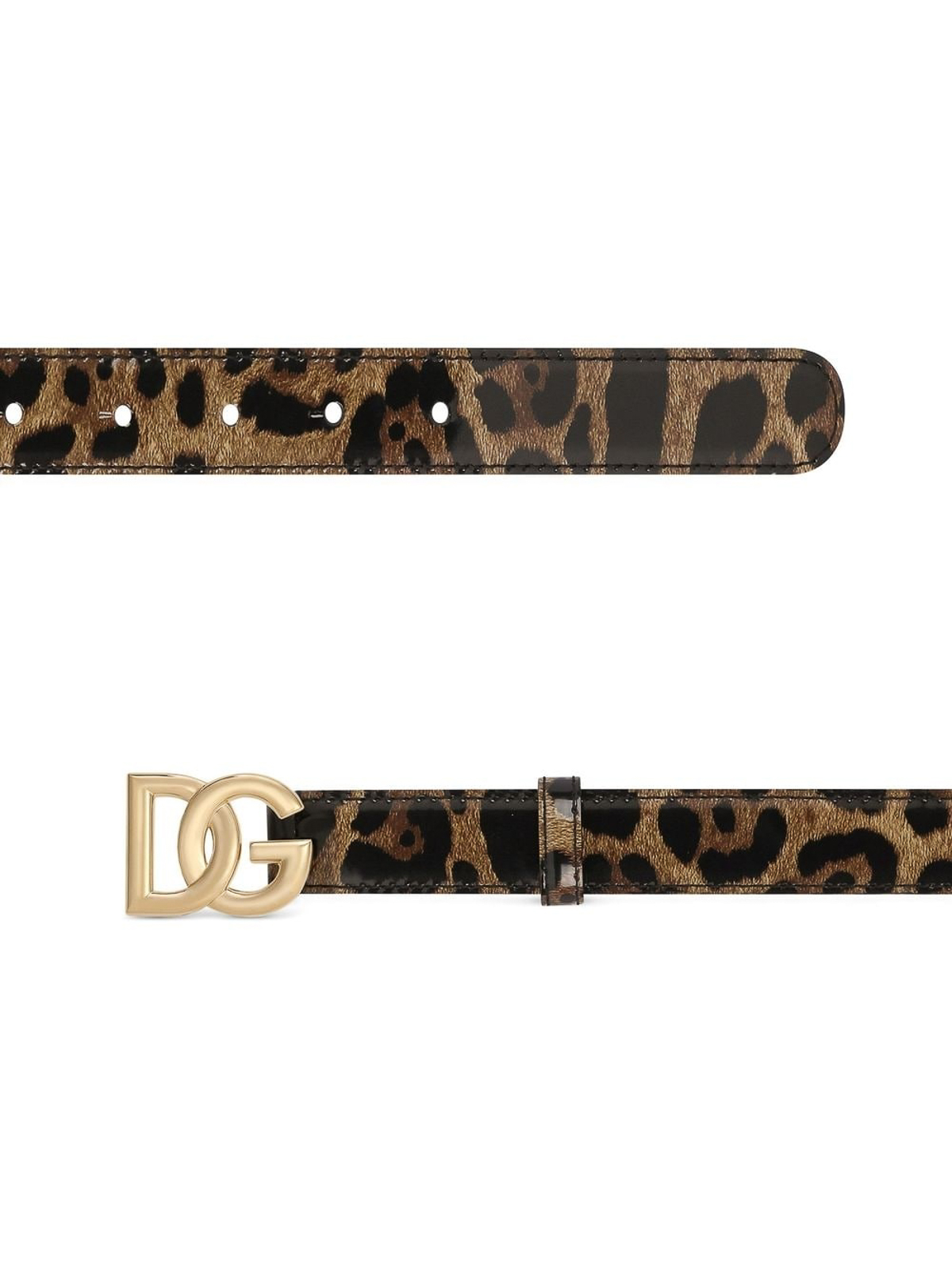 Shop Dolce & Gabbana Leopard-print Kim Belt In Animal Print