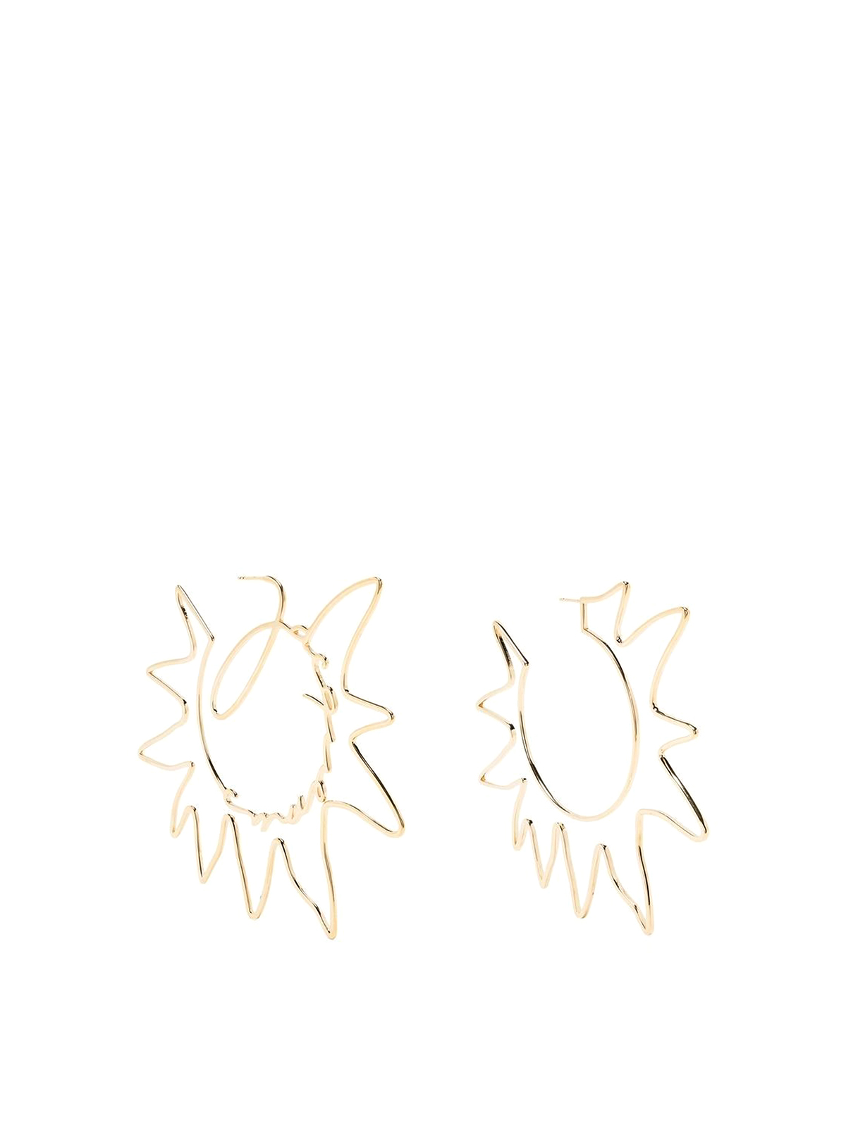Jacquemus Les créoles Sol earrings - Gold | 231JW3675845280