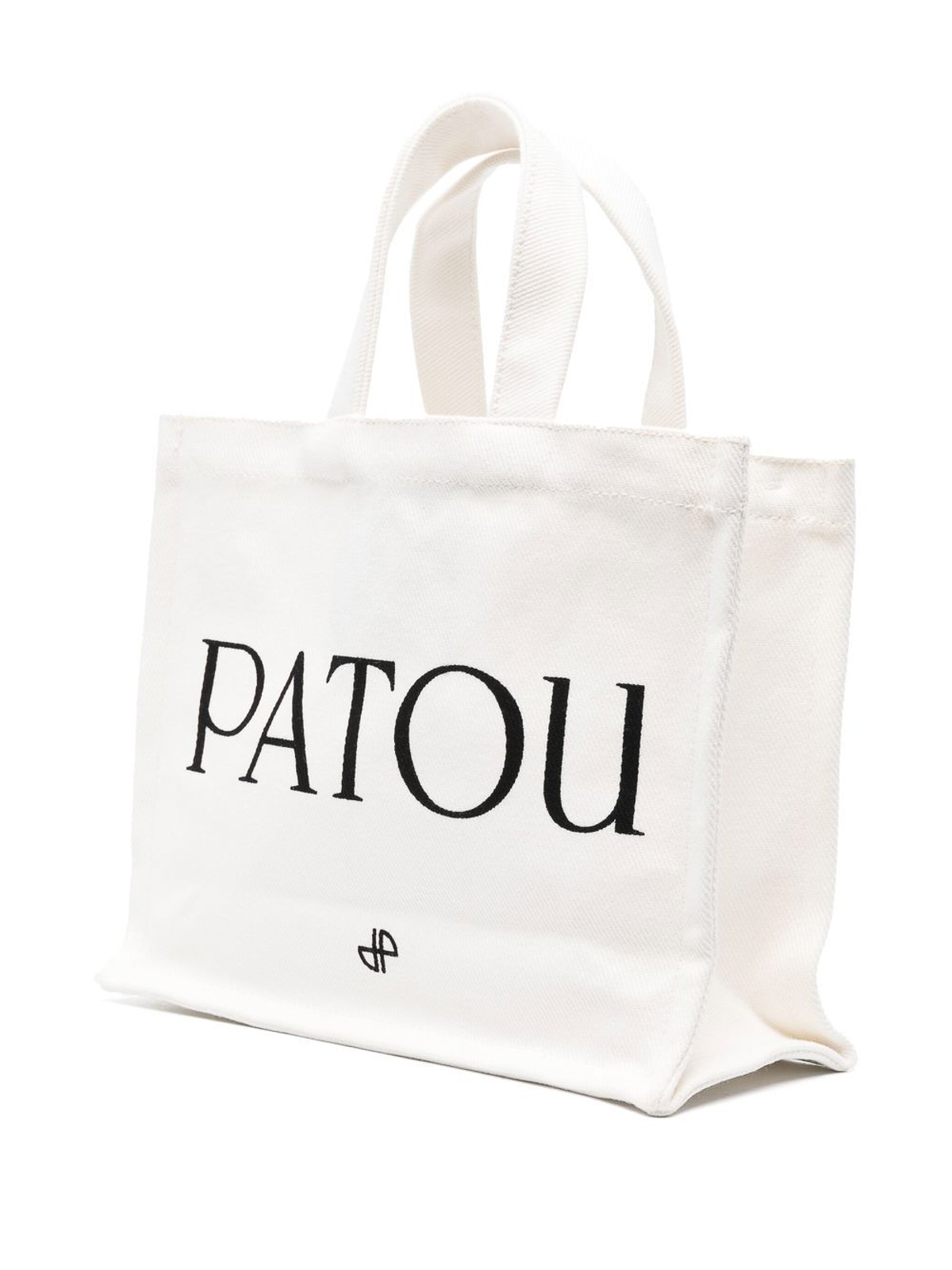 Shop Patou Logo-print Canvas Tote In White