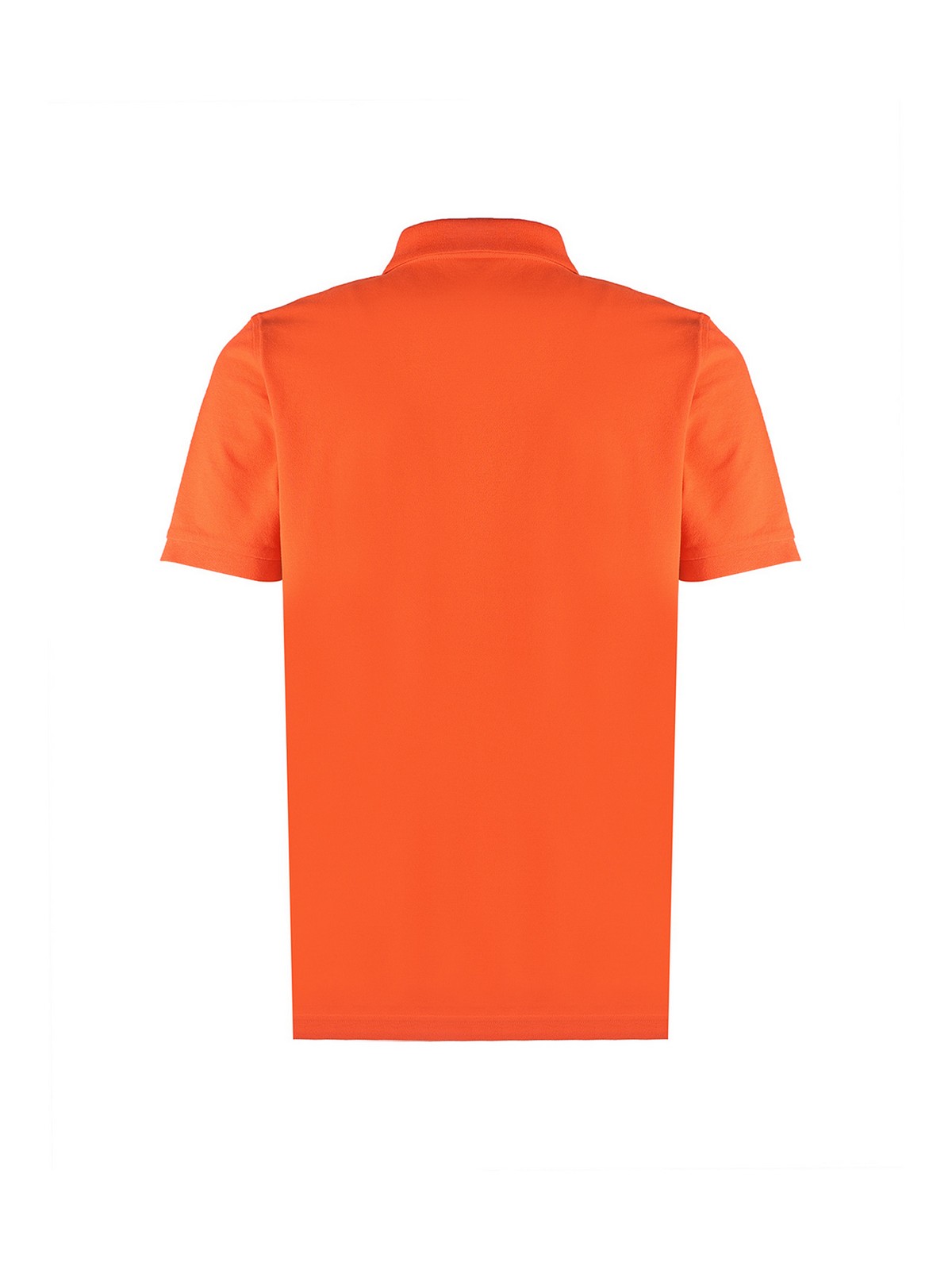 Shop Fay Stretch Cotton Polo In Orange
