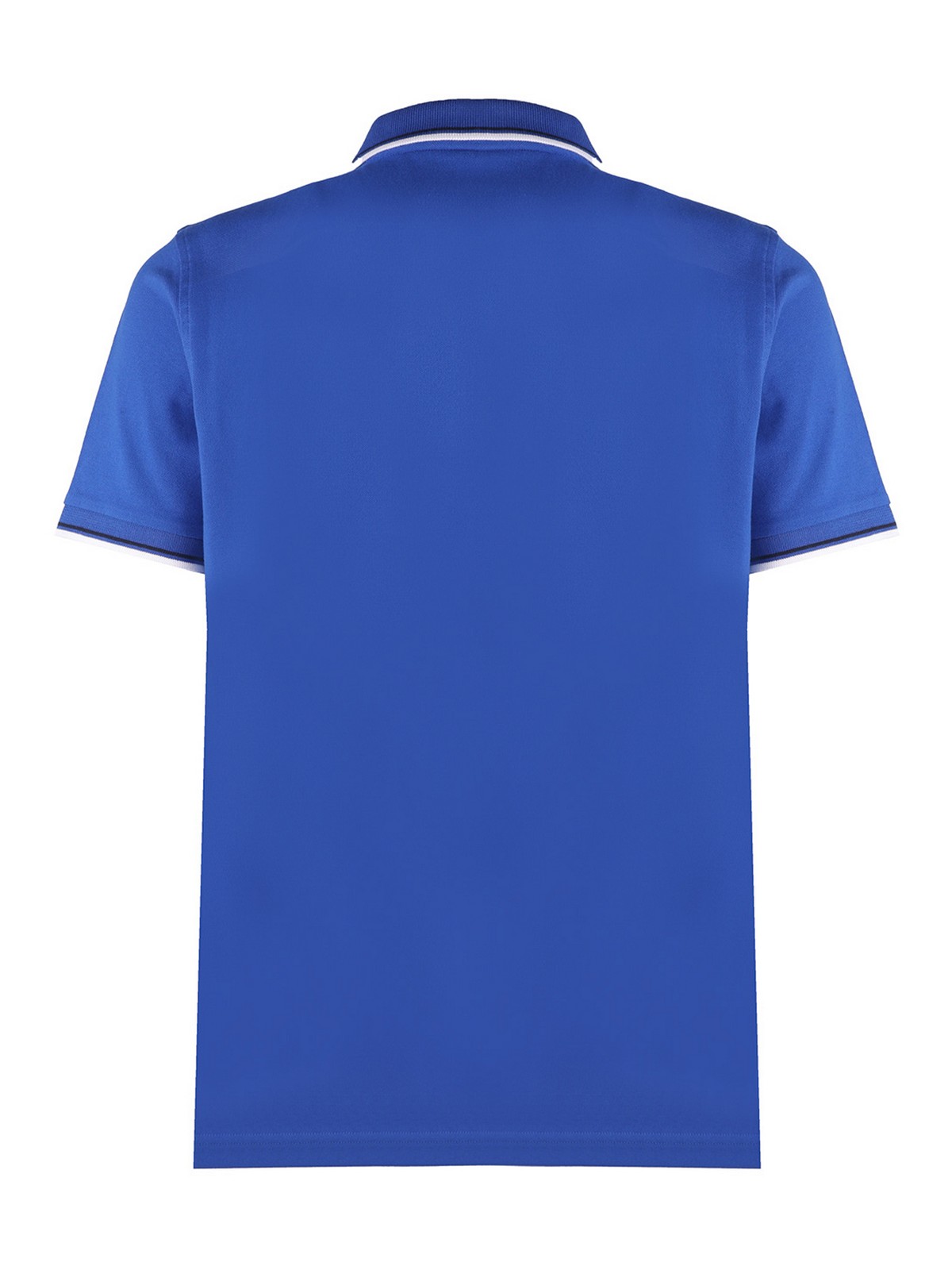 Shop Fay Stretch Cotton Polo In Blue
