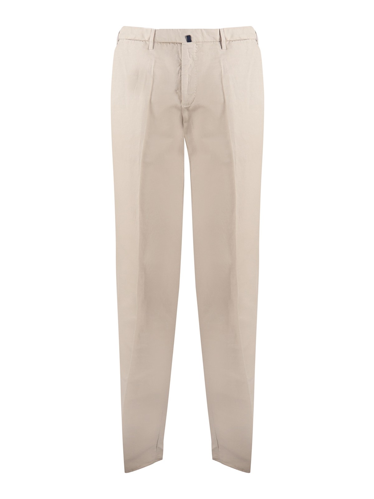 Incotex Trousers In Cotton Blend Twill In Beige