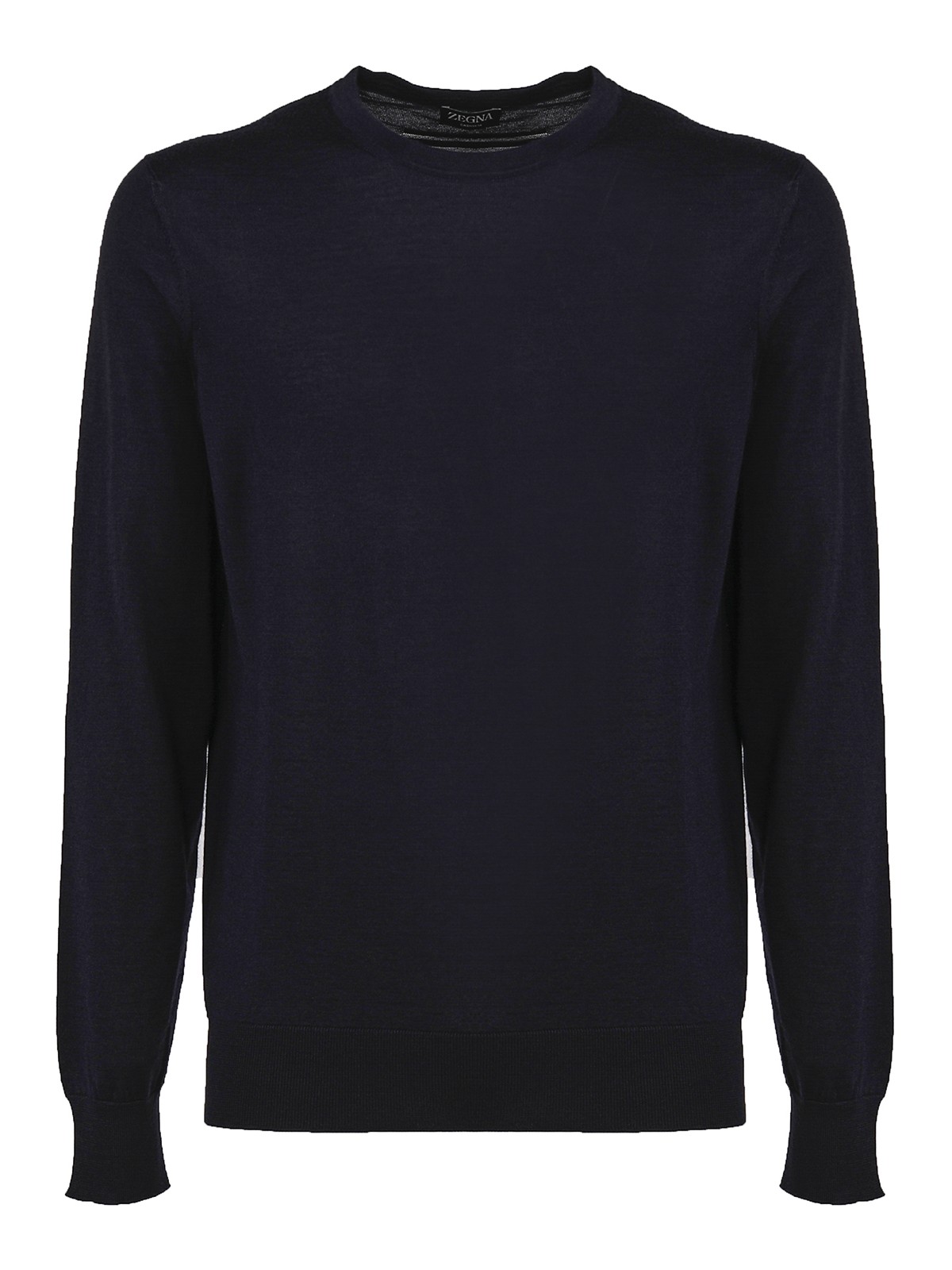 Zegna Cashmere And Silk Knit In Blue