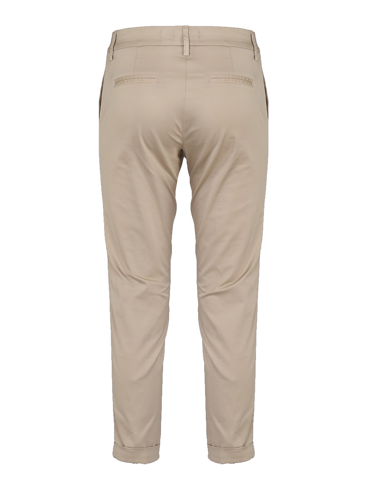 Shop Fay Chino Trousers In Cotton In Beige