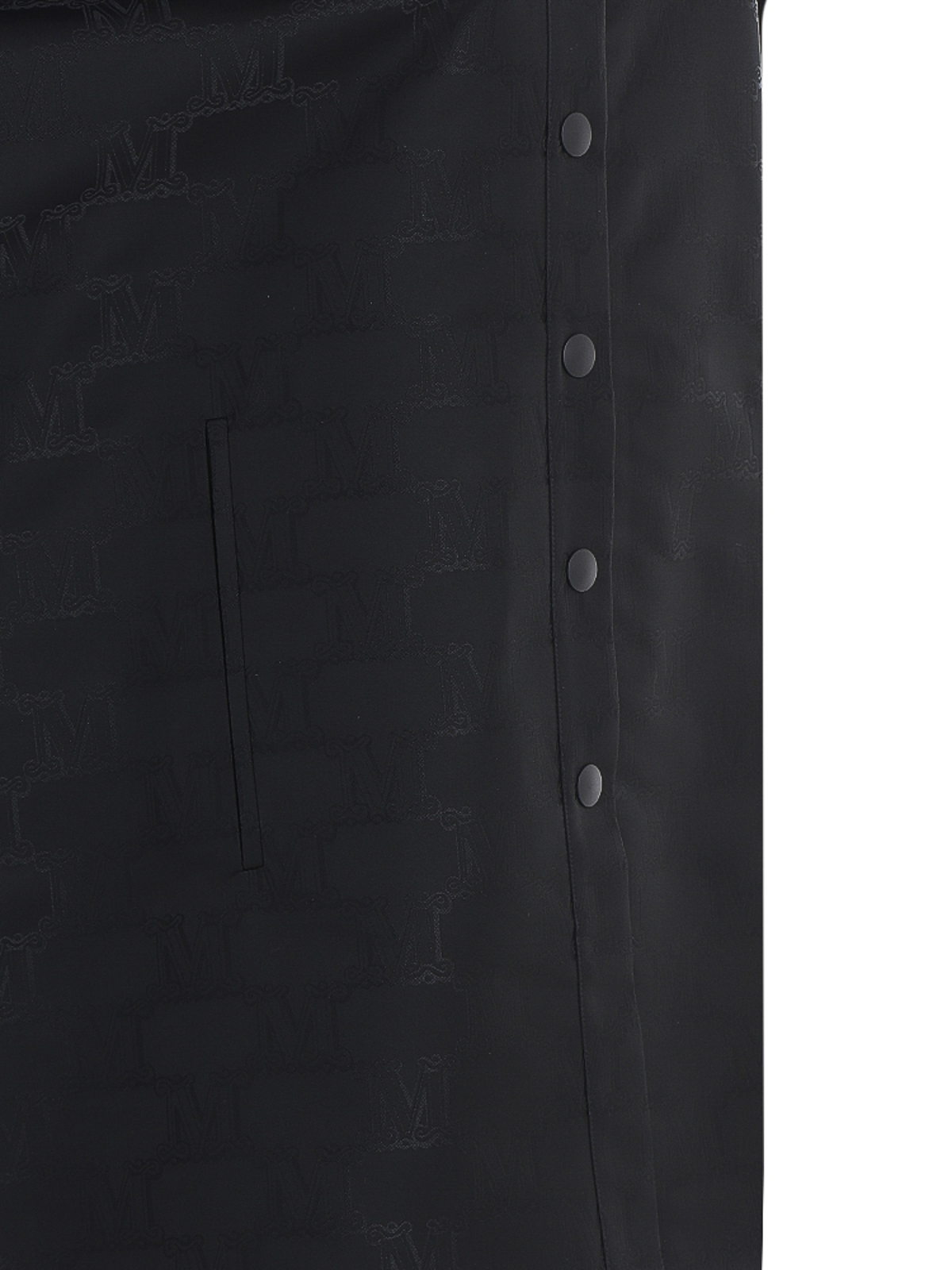 Shop Max Mara Technical Fabric Aero Cape In Black