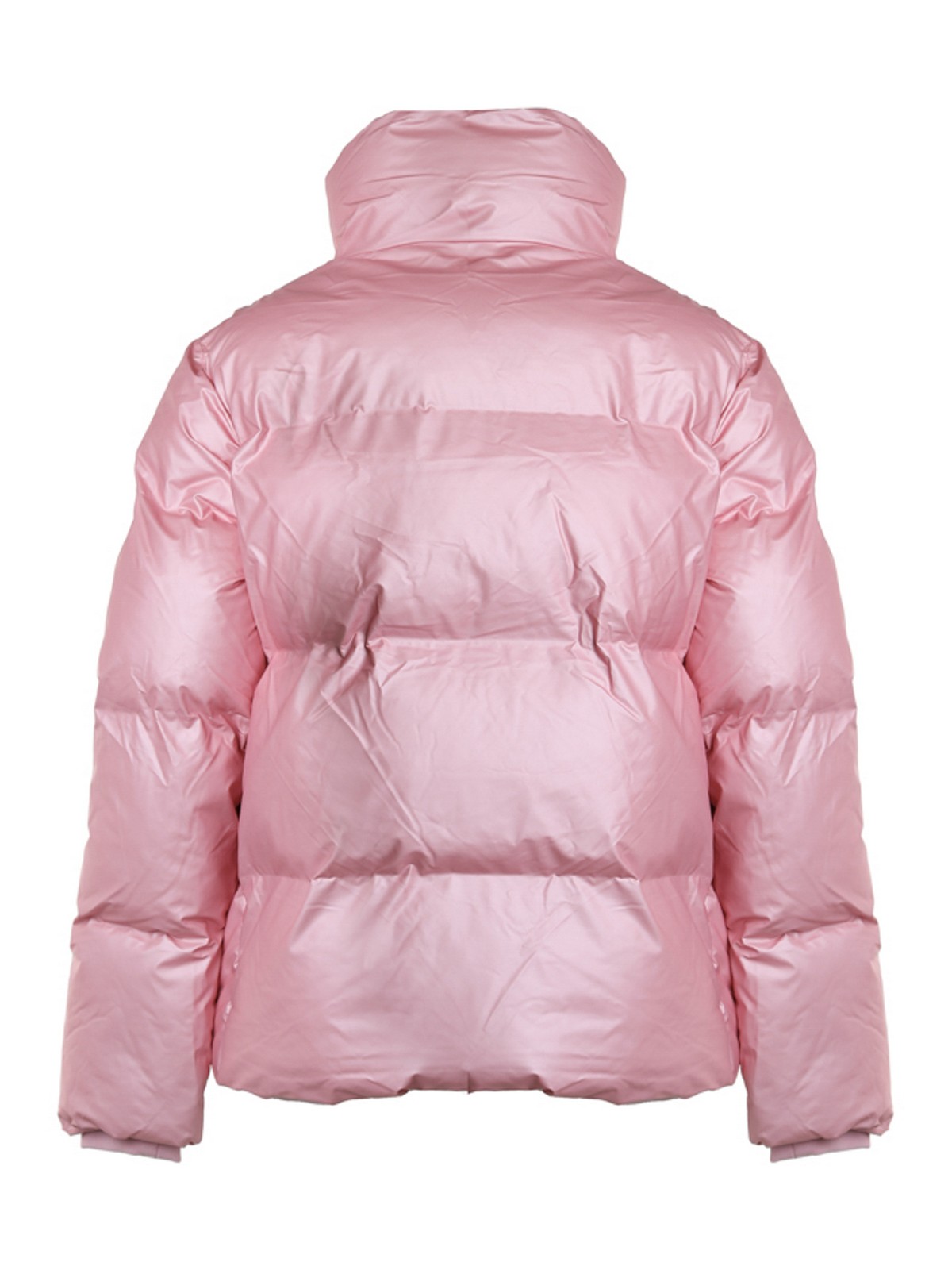 Shop Rains Boxy Puffer Jacket In Pink