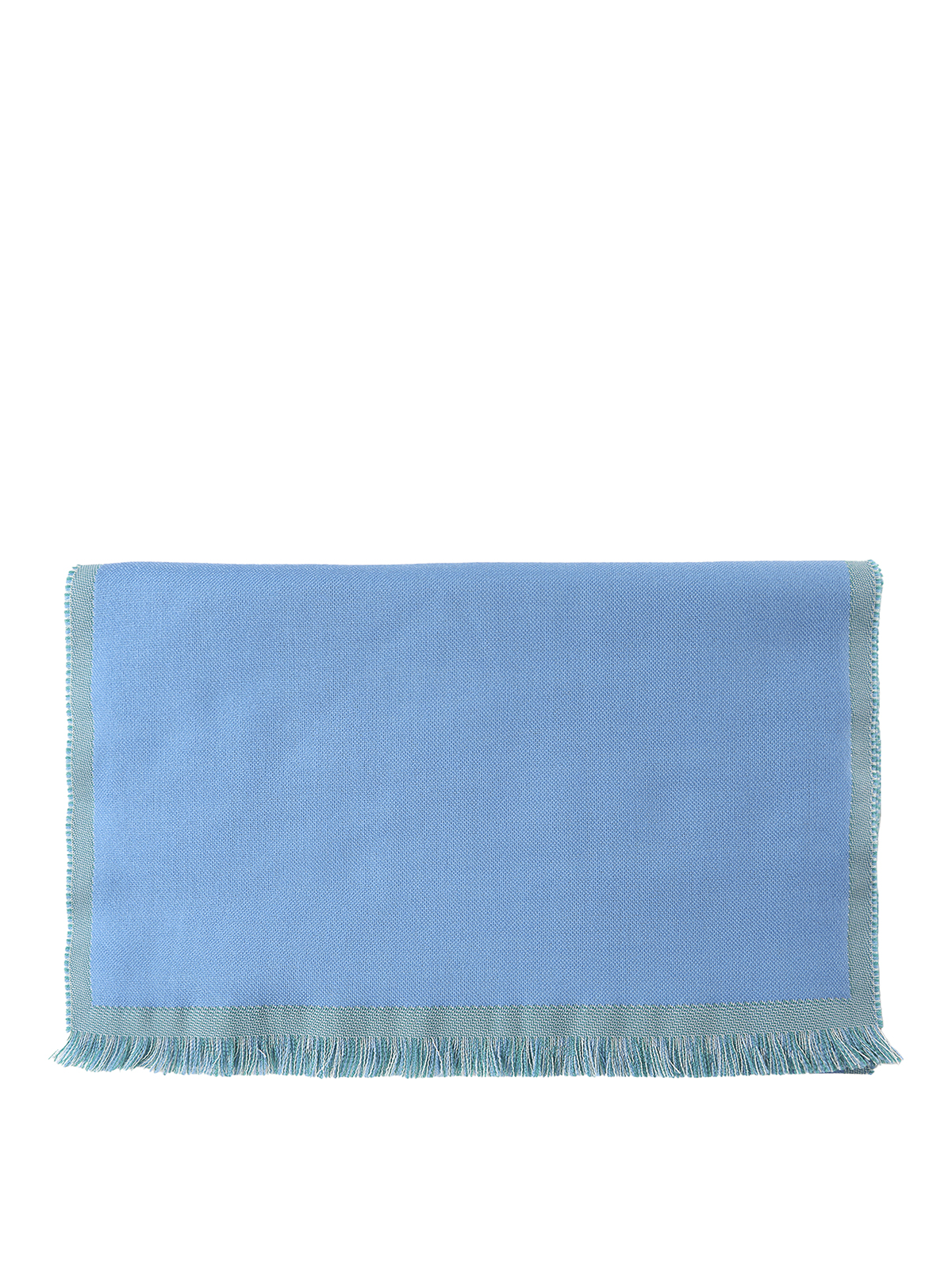 Lanvin Scarf With Lettering Logo In Blue